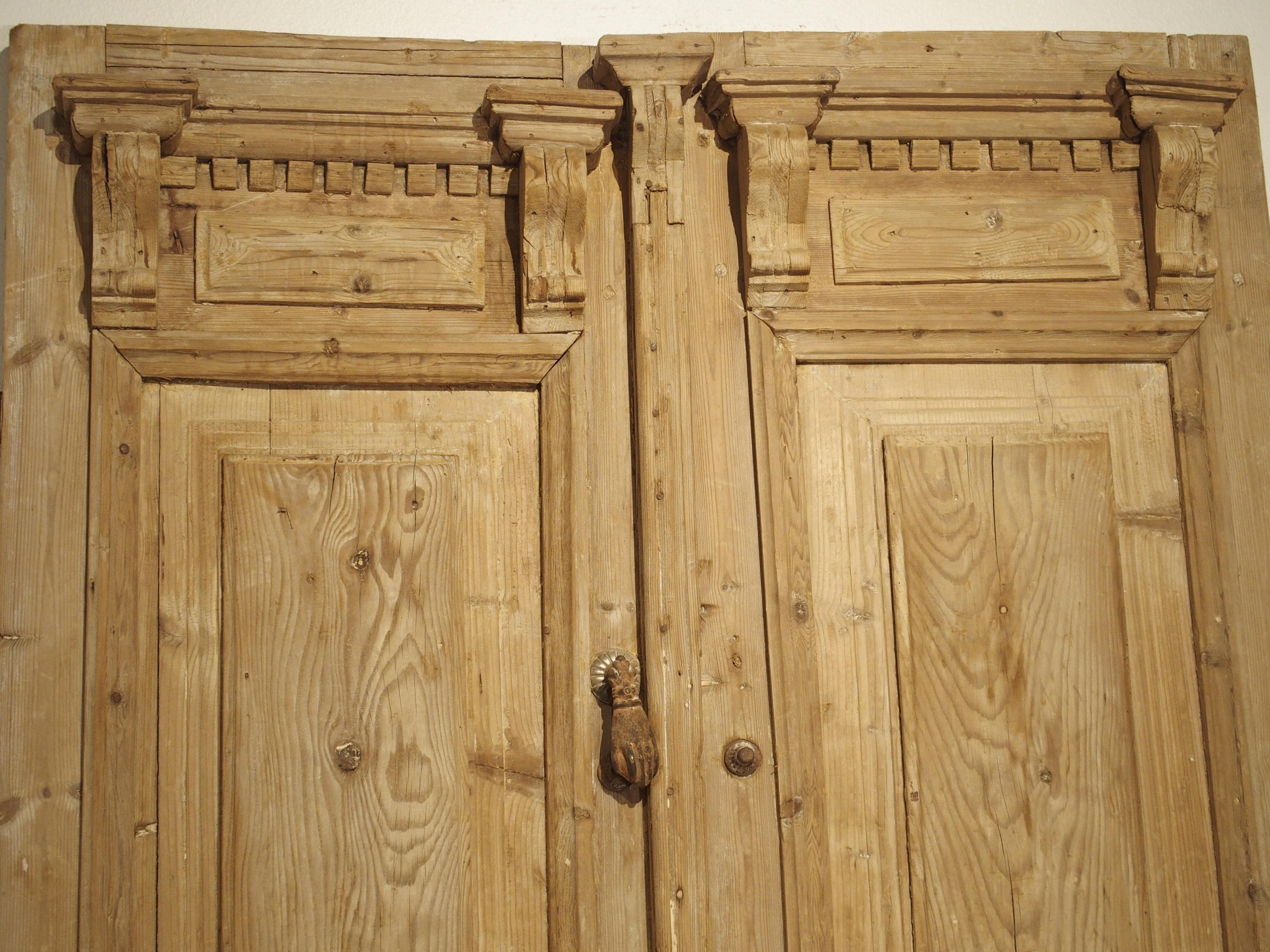 20th Century Pair of Antique French Egyptian Doors, Early 1900s