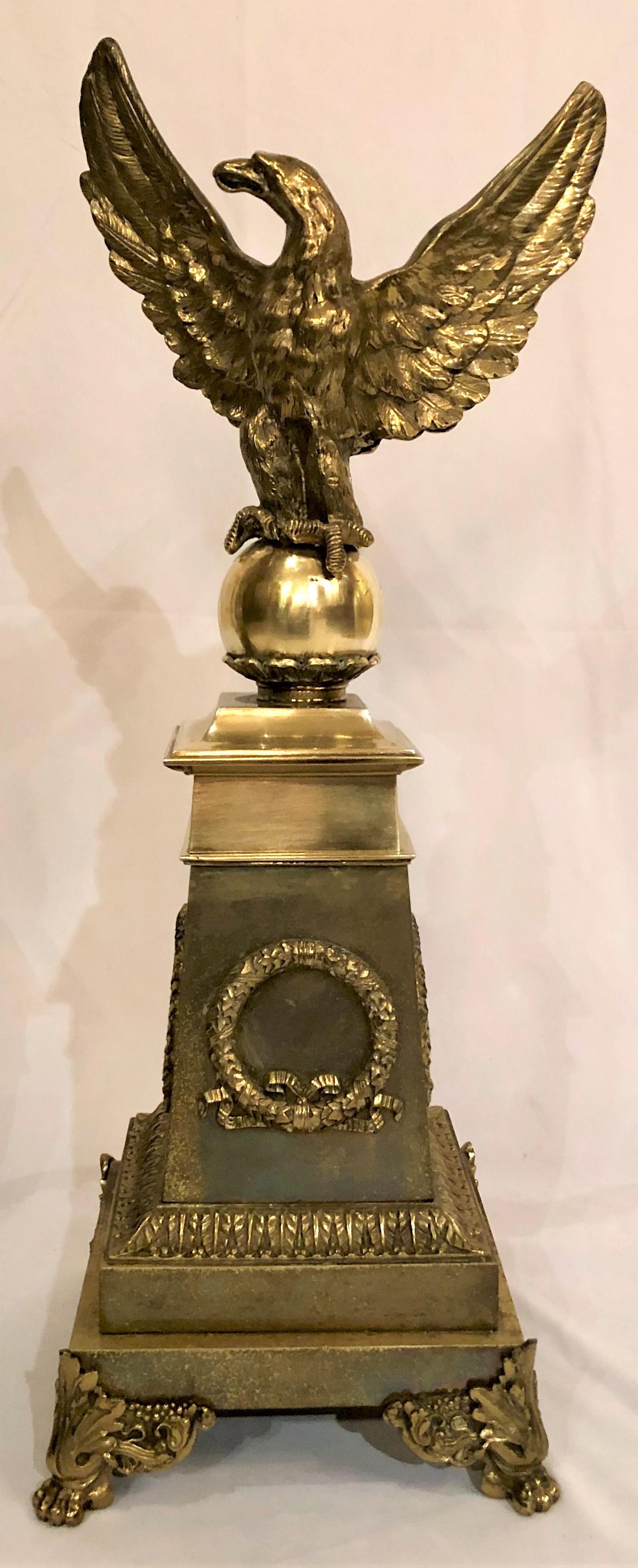 Francese Coppia di Androni dell'Aquila dell'Impero francese in vendita