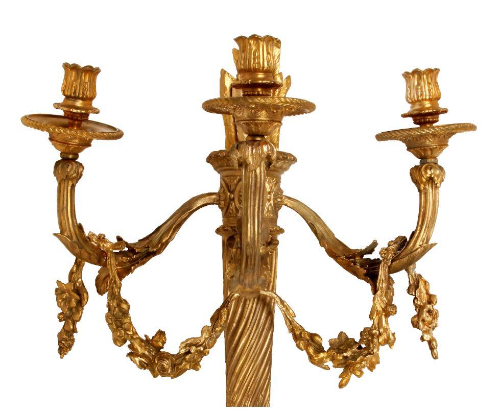Pair of Antique French Empire Sconces In Good Condition In Locust Valley, NY