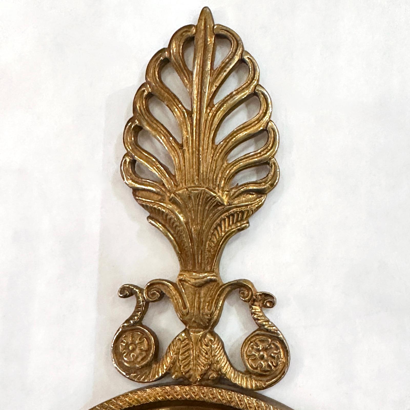 Français Paire d'appliques anciennes de style Empire français en vente