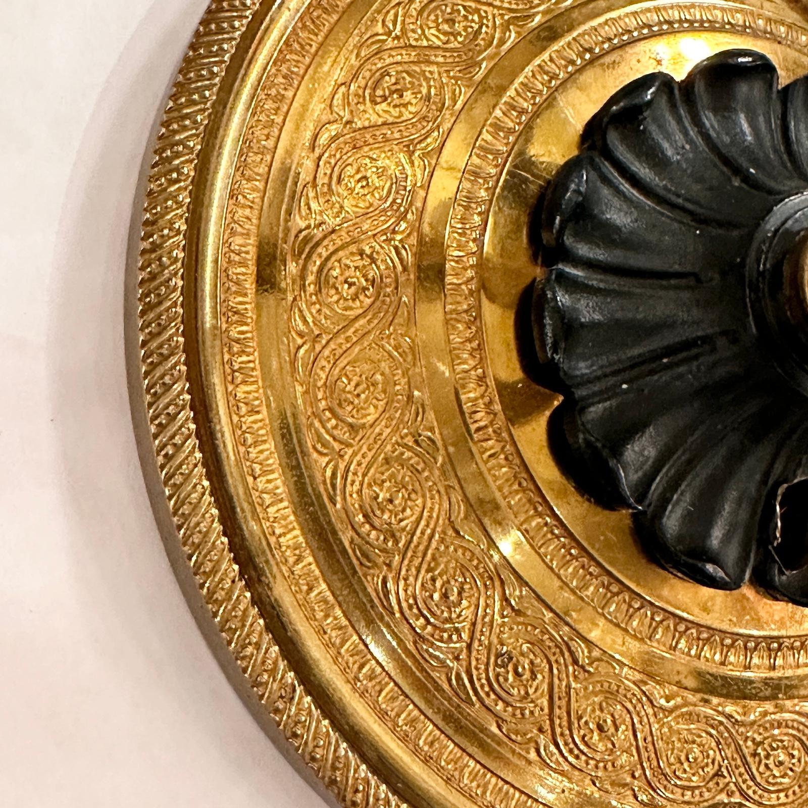 Début du 20ème siècle Paire d'appliques anciennes de style Empire français en vente