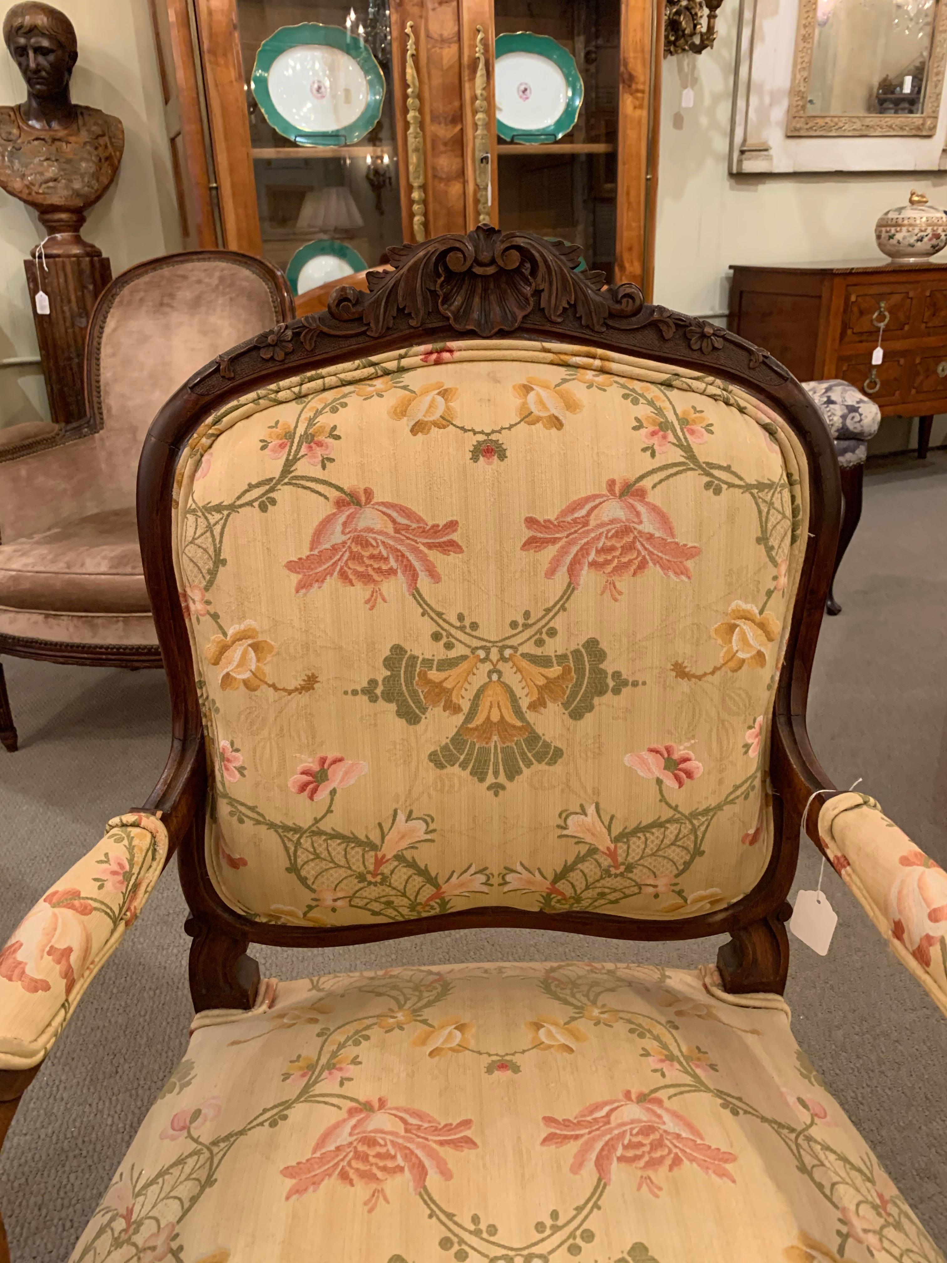 Pair of Antique French Fruitwood Fauteuils In Good Condition For Sale In New Orleans, LA