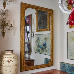 Pair of Antique French Gilded Laurel Leaves Mirror.  Sold Seperately