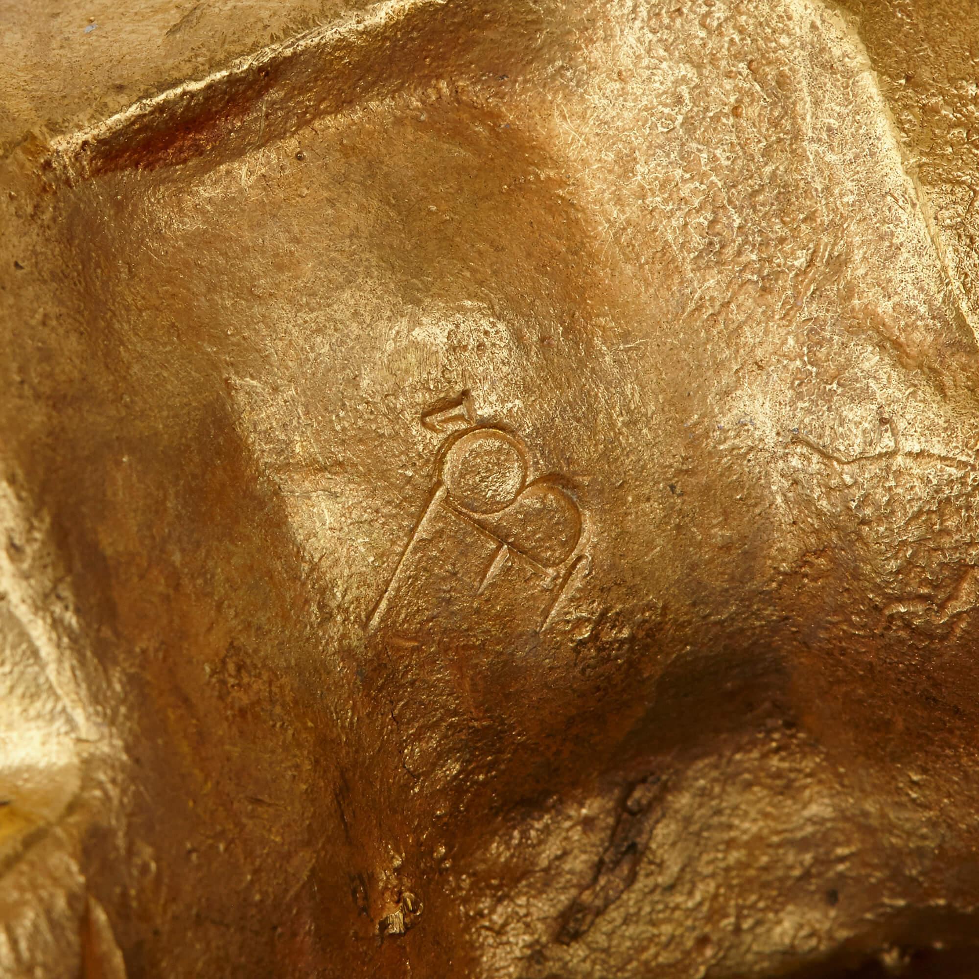 Ormolu Pair of Antique French Gilt Bronze Candelabra