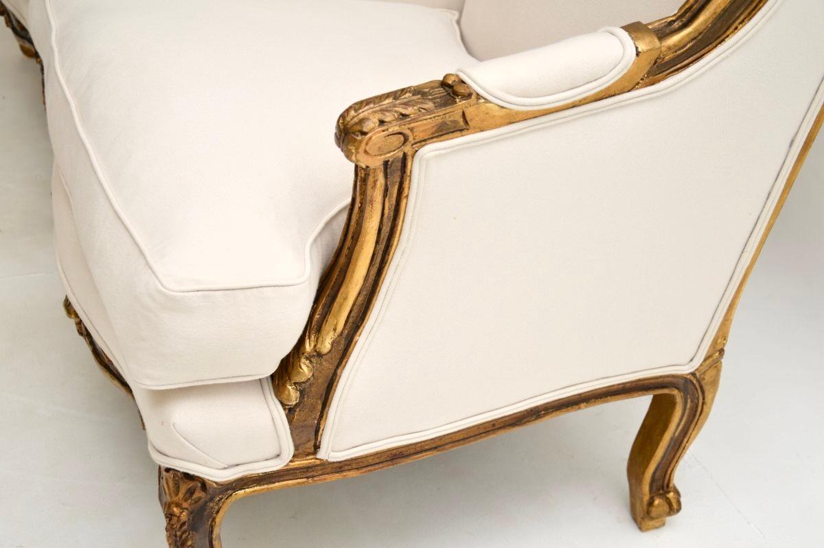 Pair of Antique French Giltwood Armchairs 4