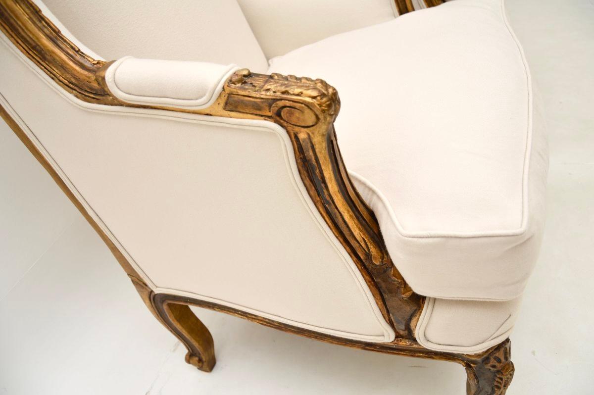 Pair of Antique French Giltwood Armchairs 2