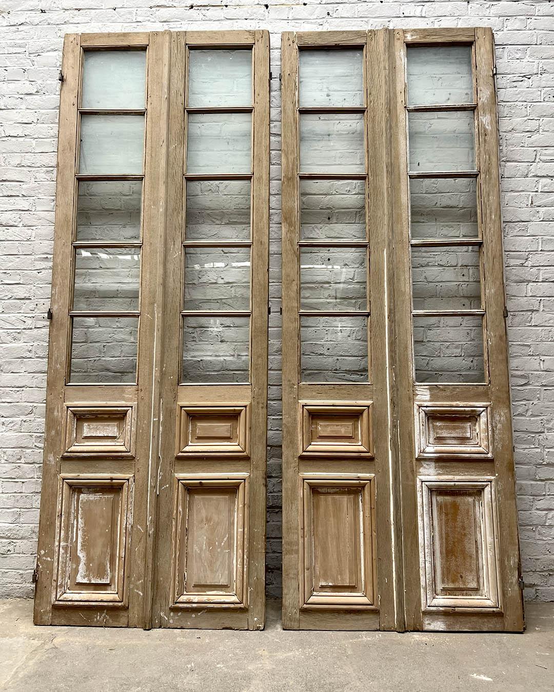 Coppia di porte vetrate Antique French, inizio XX secolo in vendita 4