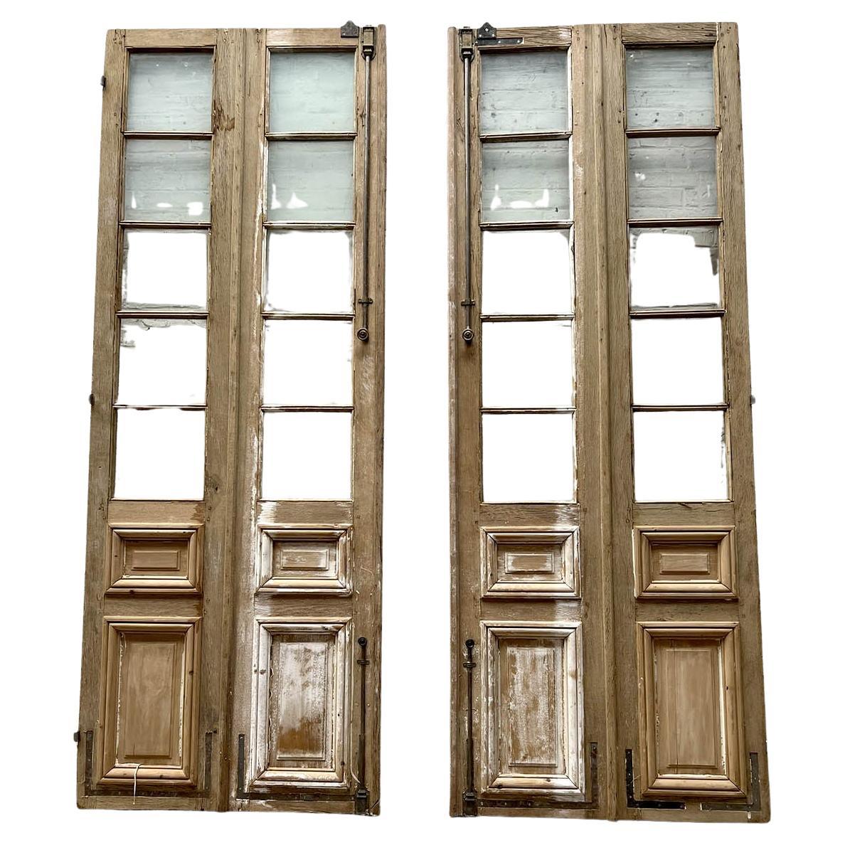Coppia di porte vetrate Antique French, inizio XX secolo in vendita