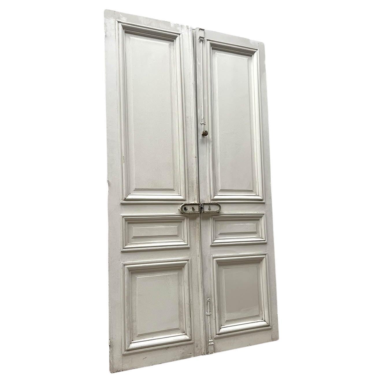 Paar Antique French Haussmannian Double Doors, Anfang 20. Jahrhundert