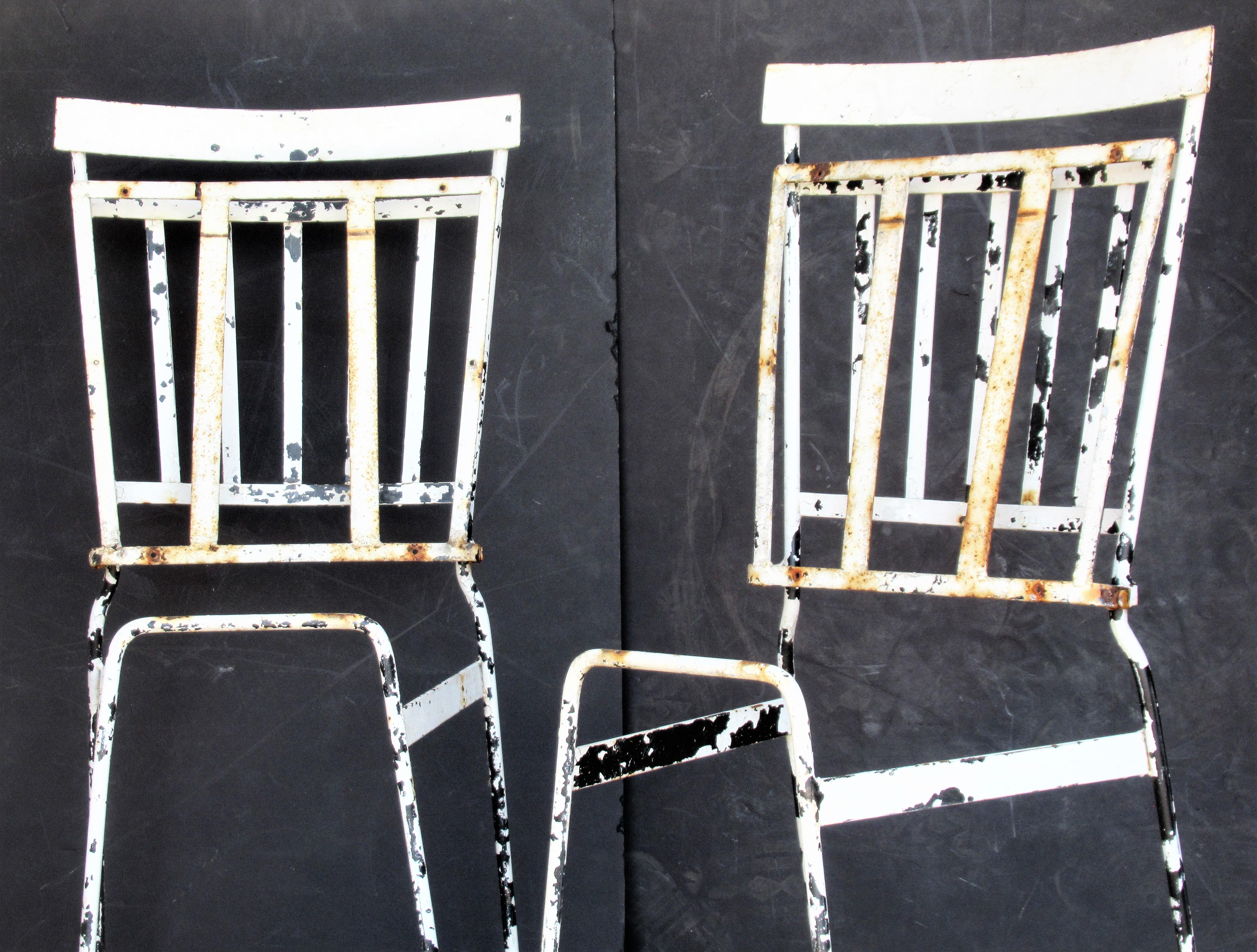 French Iron Garden Bistro Chairs 6