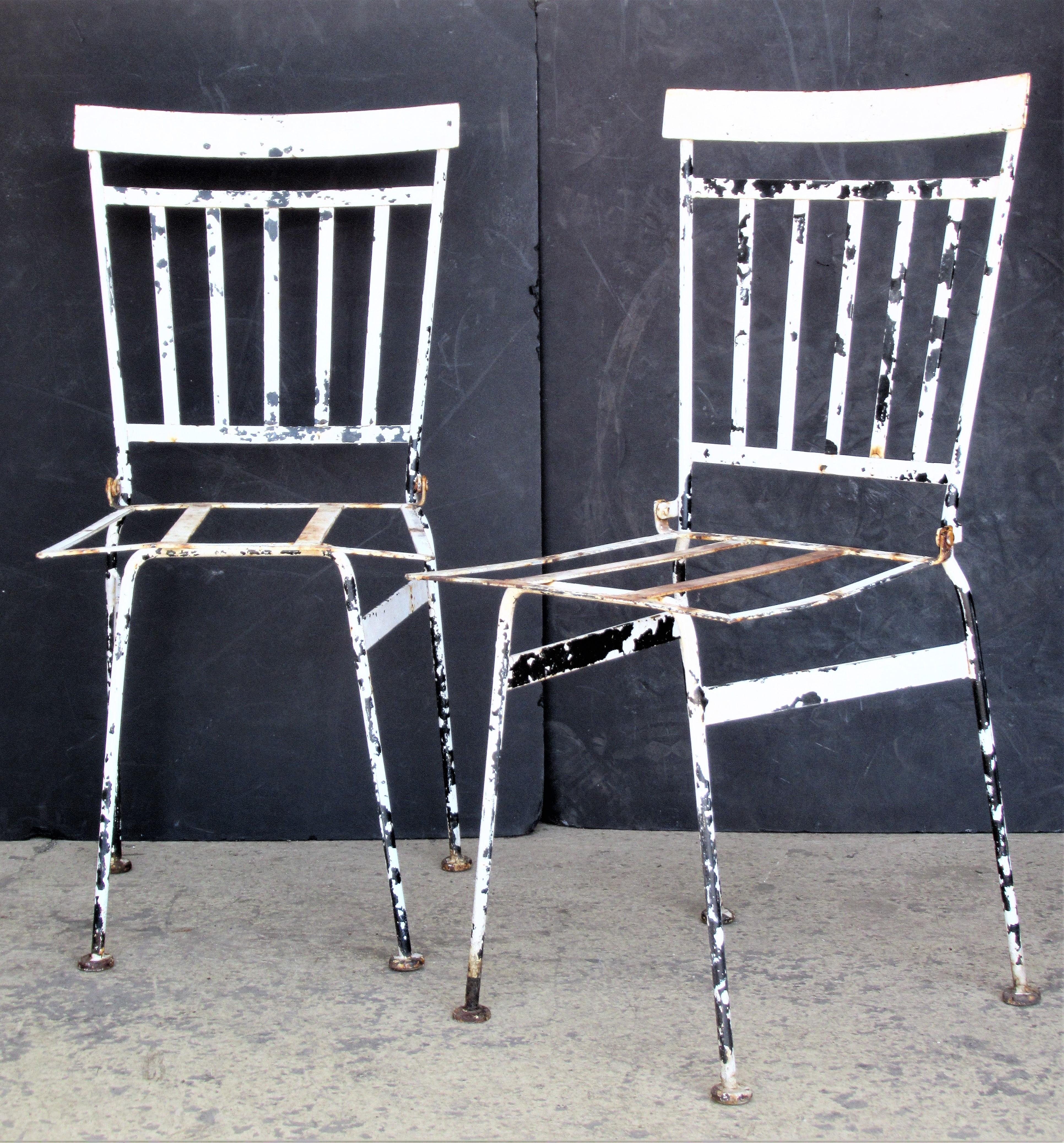 French Iron Garden Bistro Chairs 8