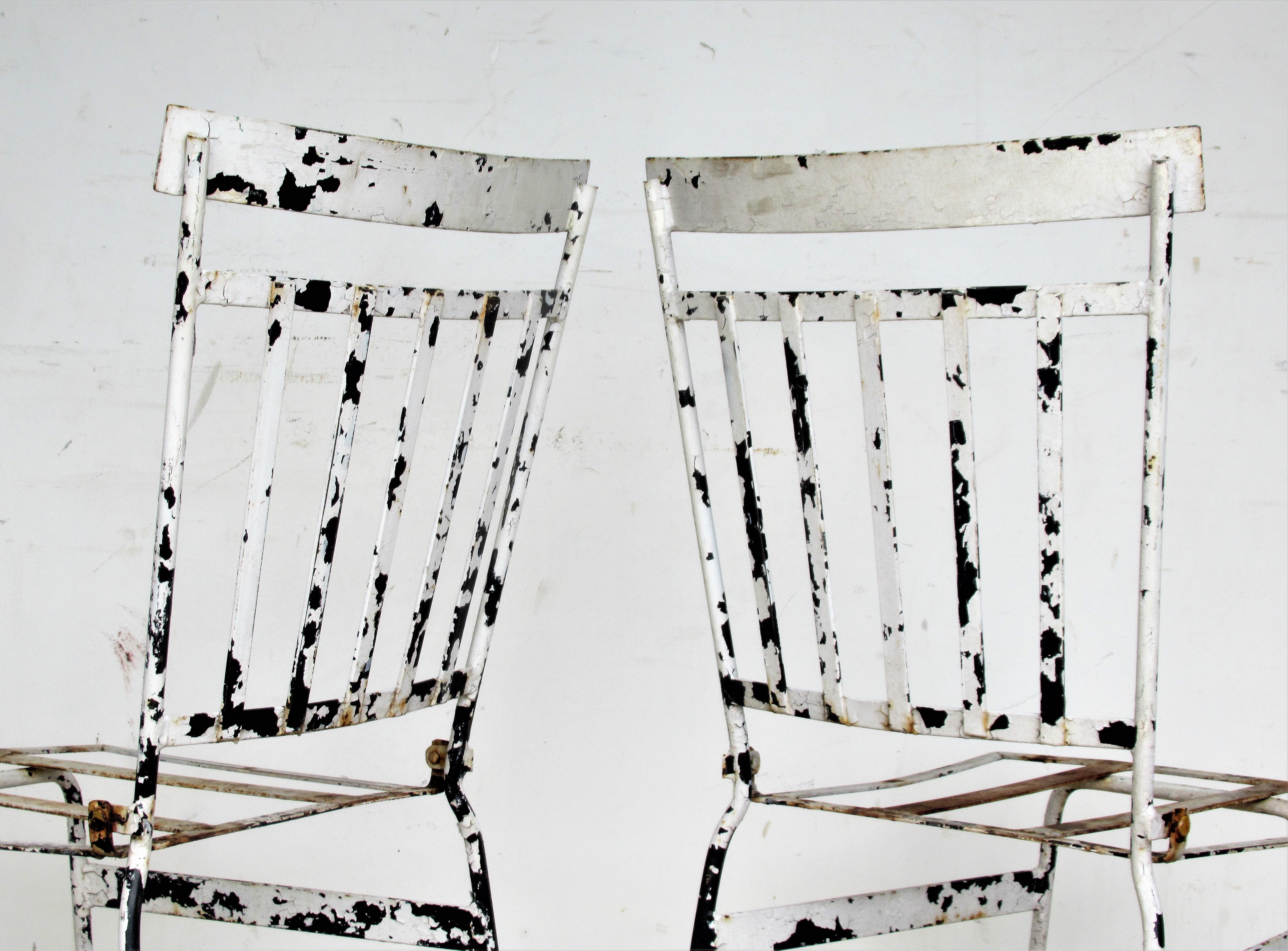 French Iron Garden Bistro Chairs 1