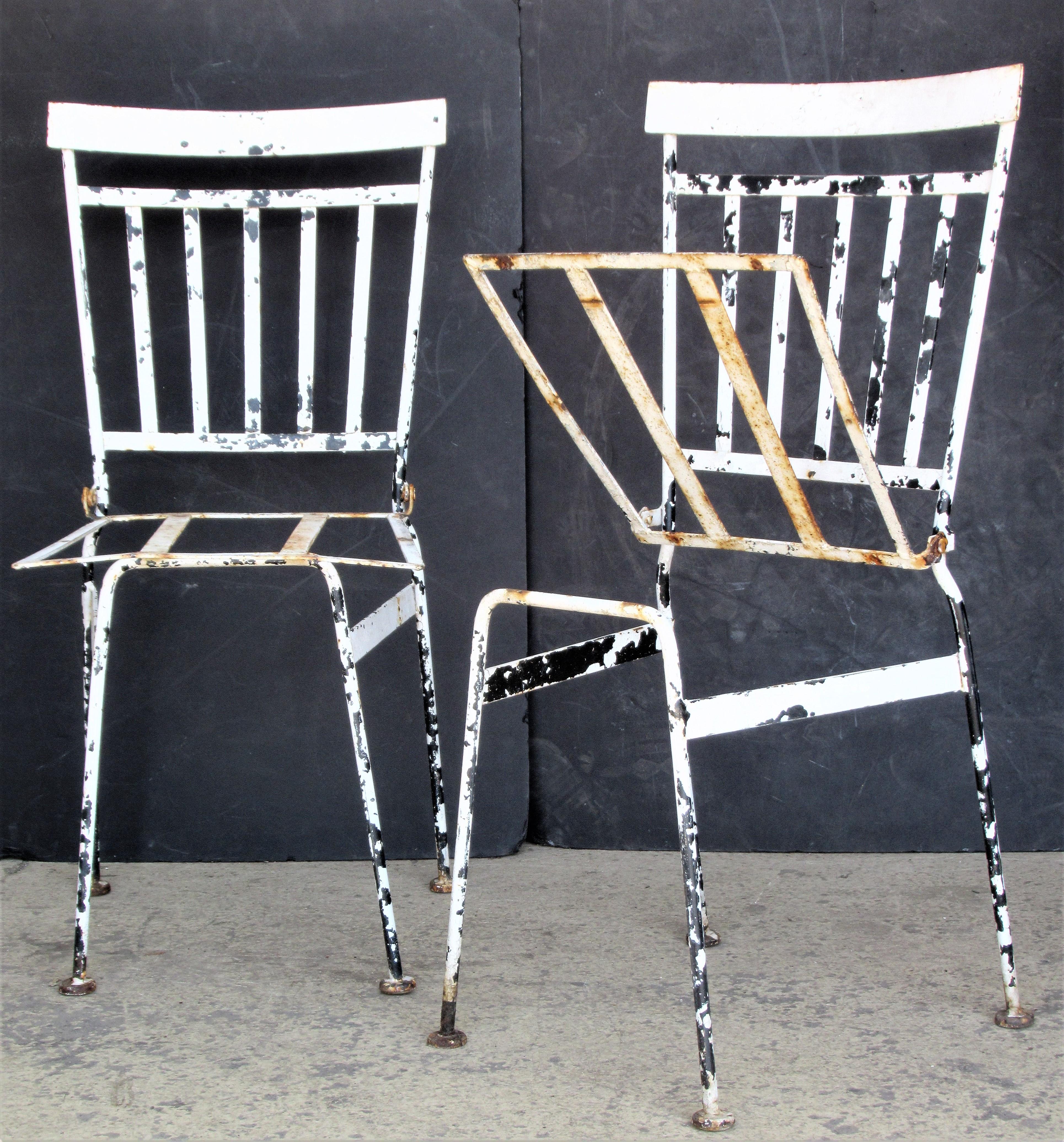 French Iron Garden Bistro Chairs 4