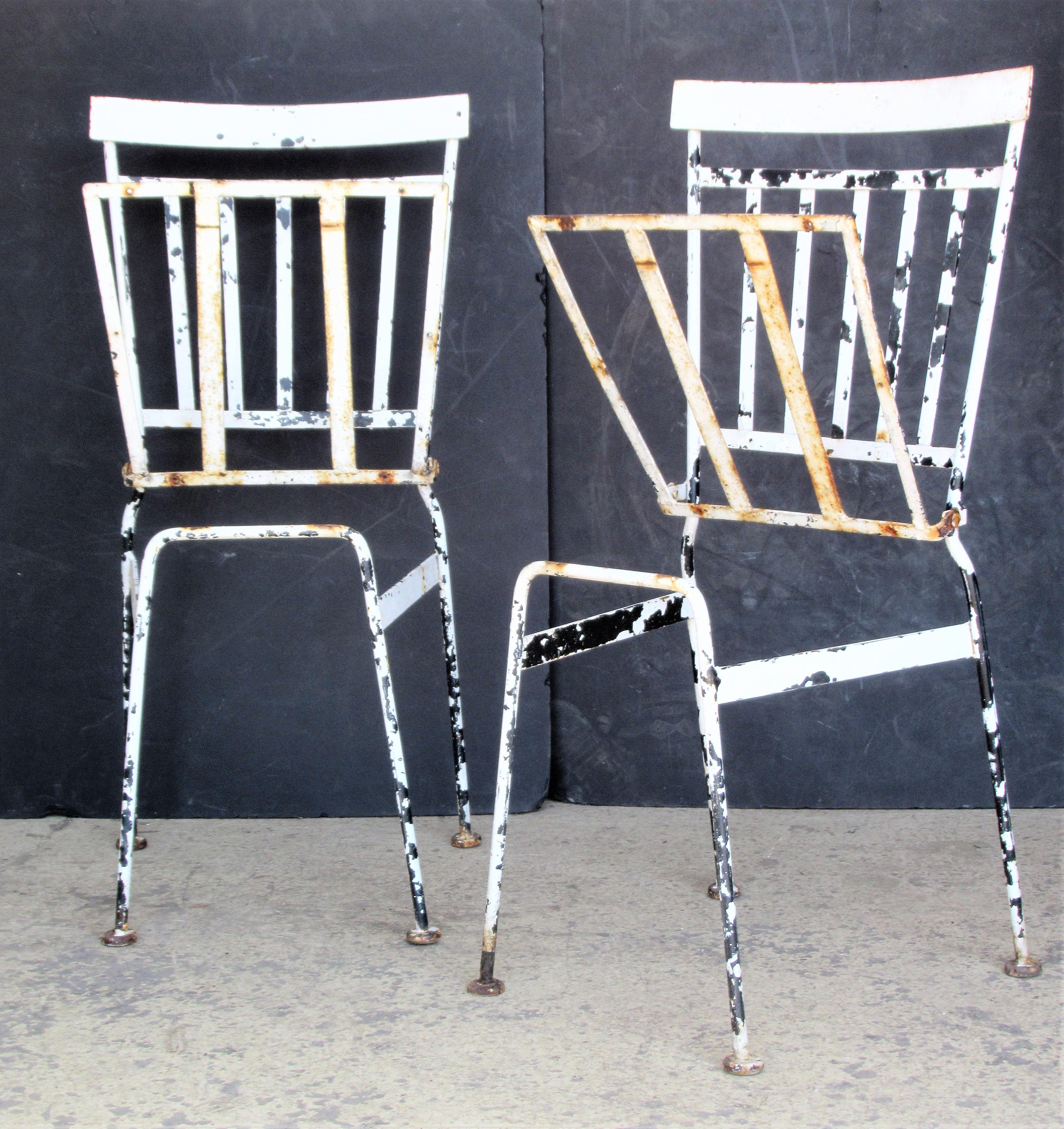 French Iron Garden Bistro Chairs 5