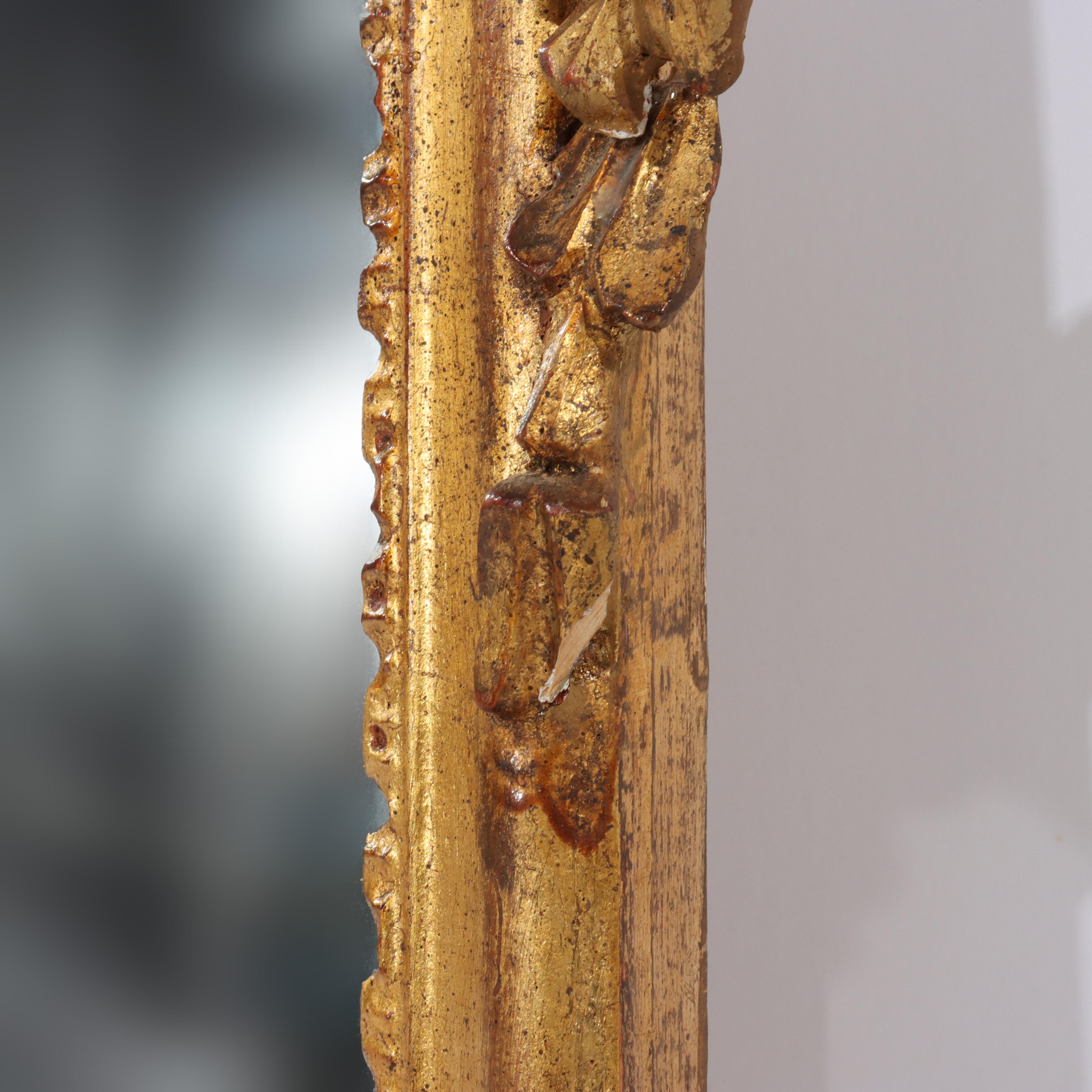 Pair of Antique French Louis XIV Gilt Wood Mirrors C1920
Measures - 54