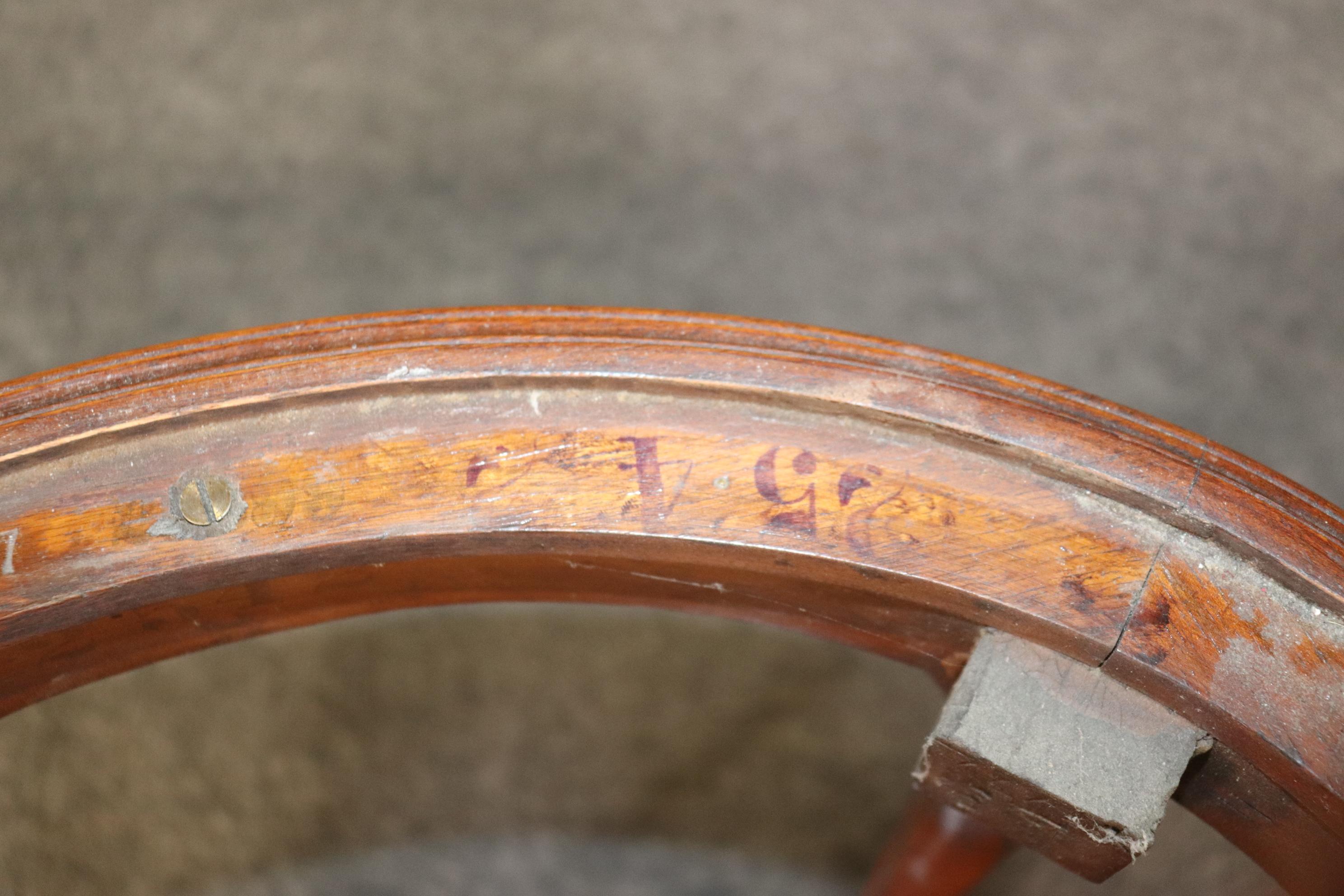 Pair of Antique French Louis XV Style Granite Top End Tables 5