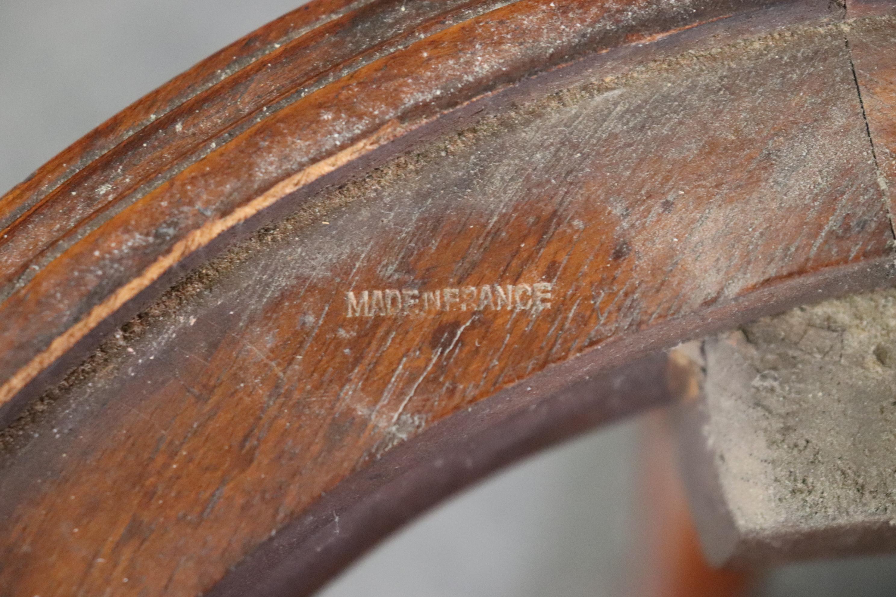 Pair of Antique French Louis XV Style Granite Top End Tables 6