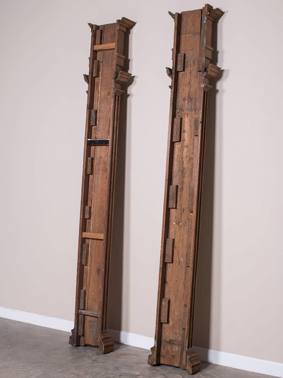 Pair of Antique French Louis XVI Architectural Pilasters, France, circa 1790 4