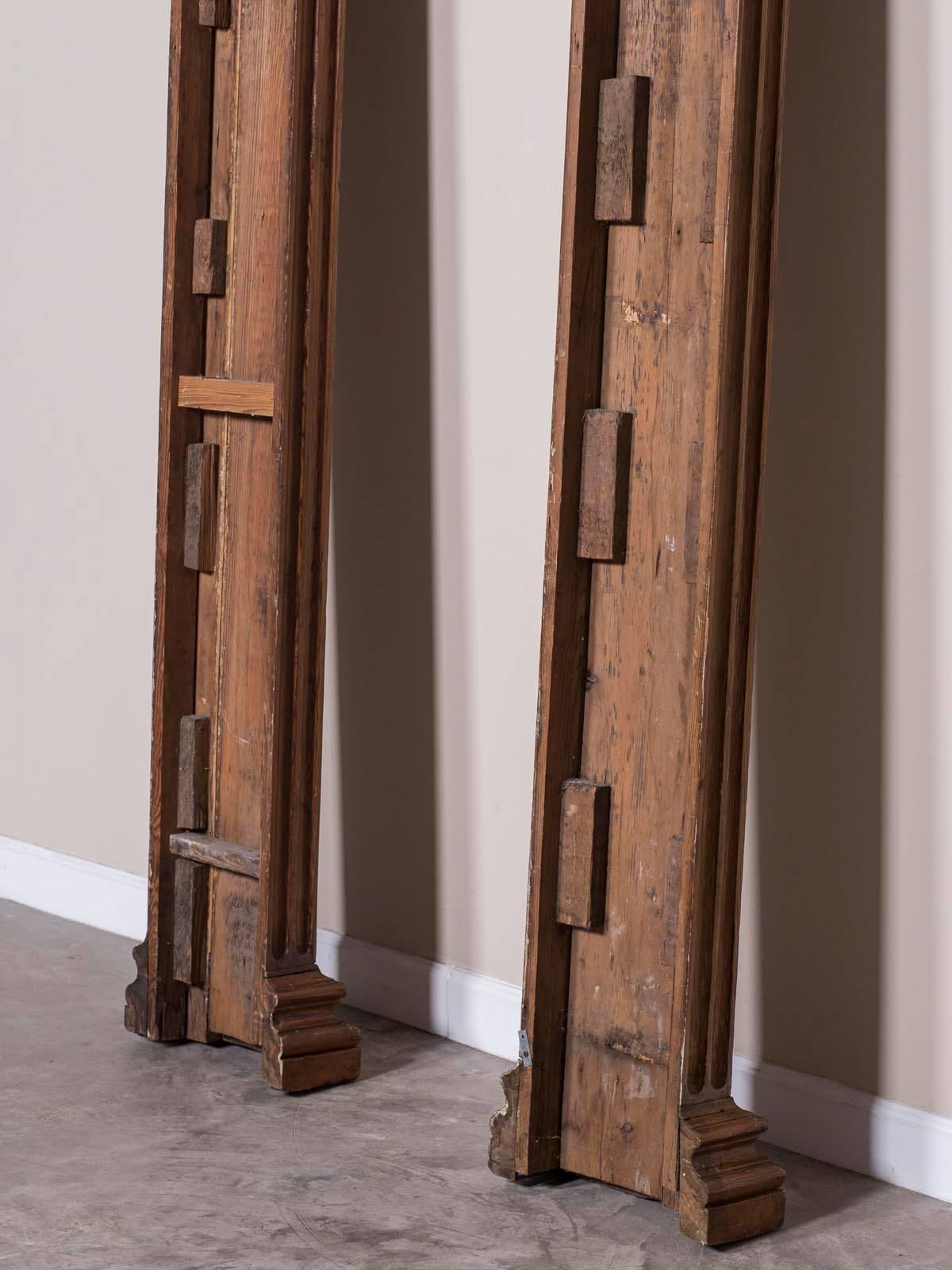 Pair of Antique French Louis XVI Architectural Pilasters, France, circa 1790 5