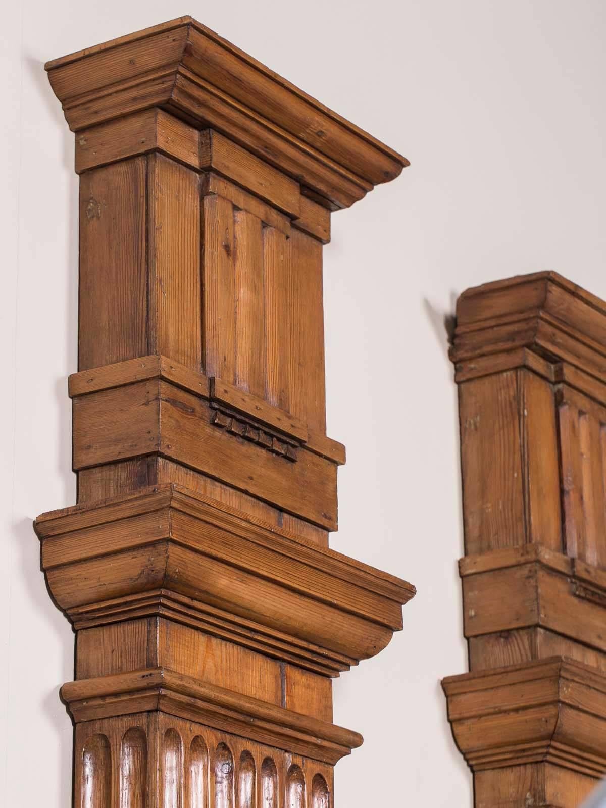 Pair of Antique French Louis XVI Architectural Pilasters, France, circa 1790 In Excellent Condition In Houston, TX