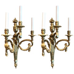 Pair of Antique French Louis XVI Wall Sconces