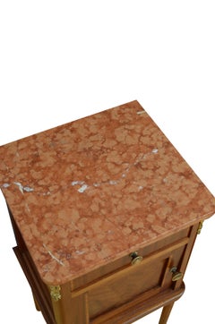 Pair of Antique French Mahogany Bedside Cabinets c1900