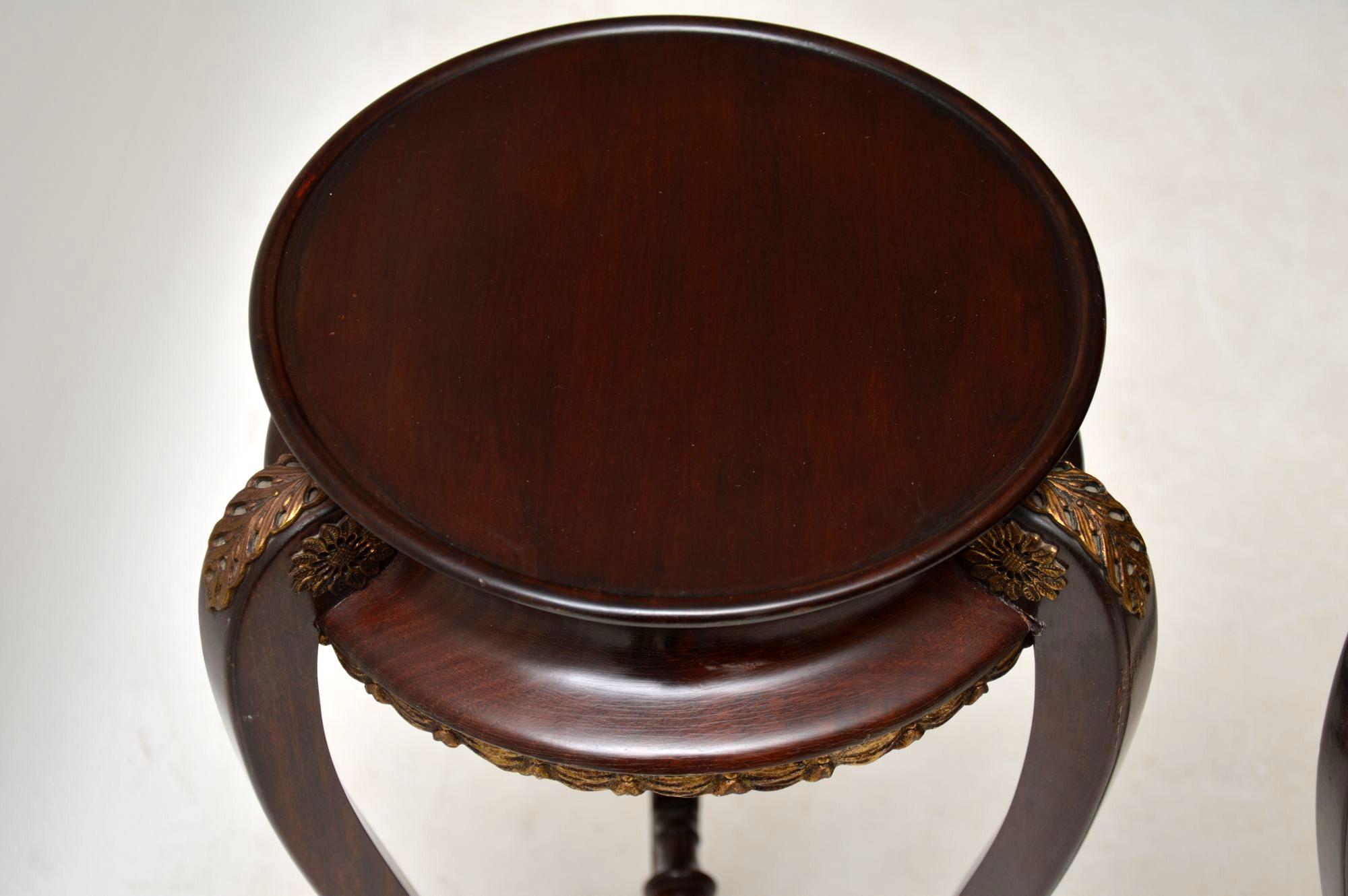 antique mahogany side table