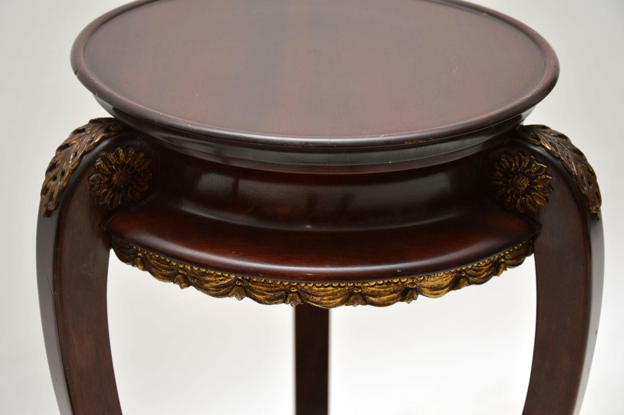 Pair of Antique French Mahogany Side Tables 2