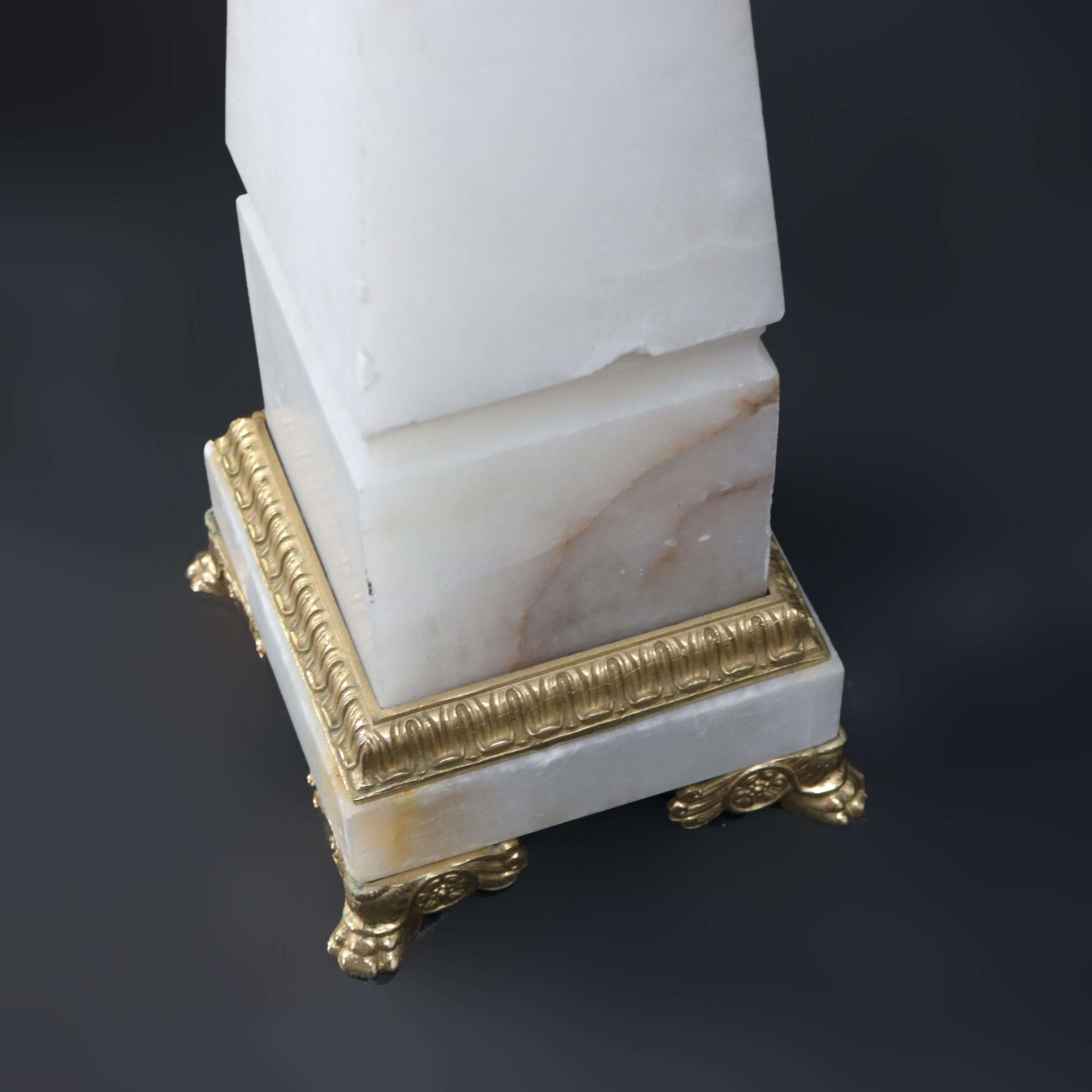 Coppia di obelischi francesi in marmo con montatura in ormolu C1890 in vendita 5