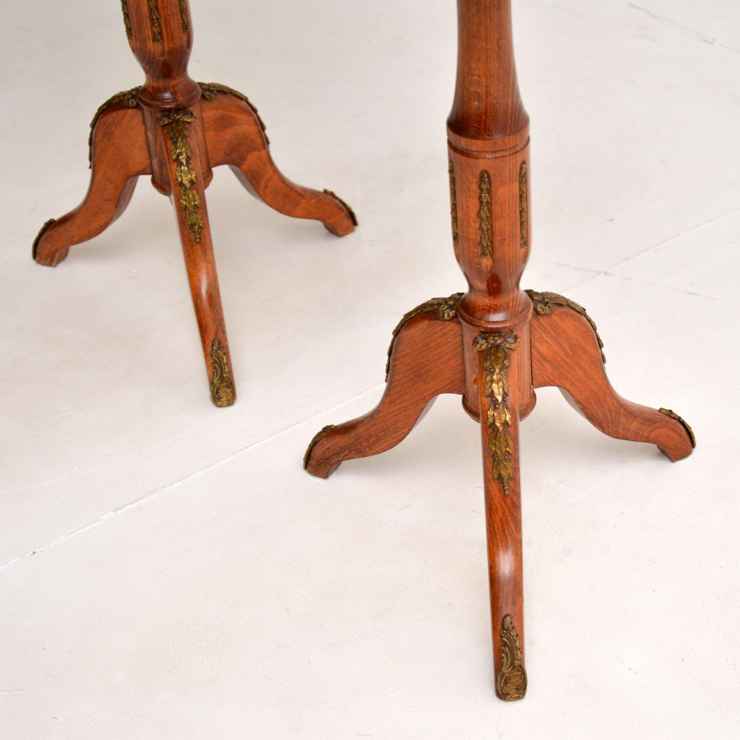 Pair of Antique French Marble Top Wine Tables In Good Condition In London, GB