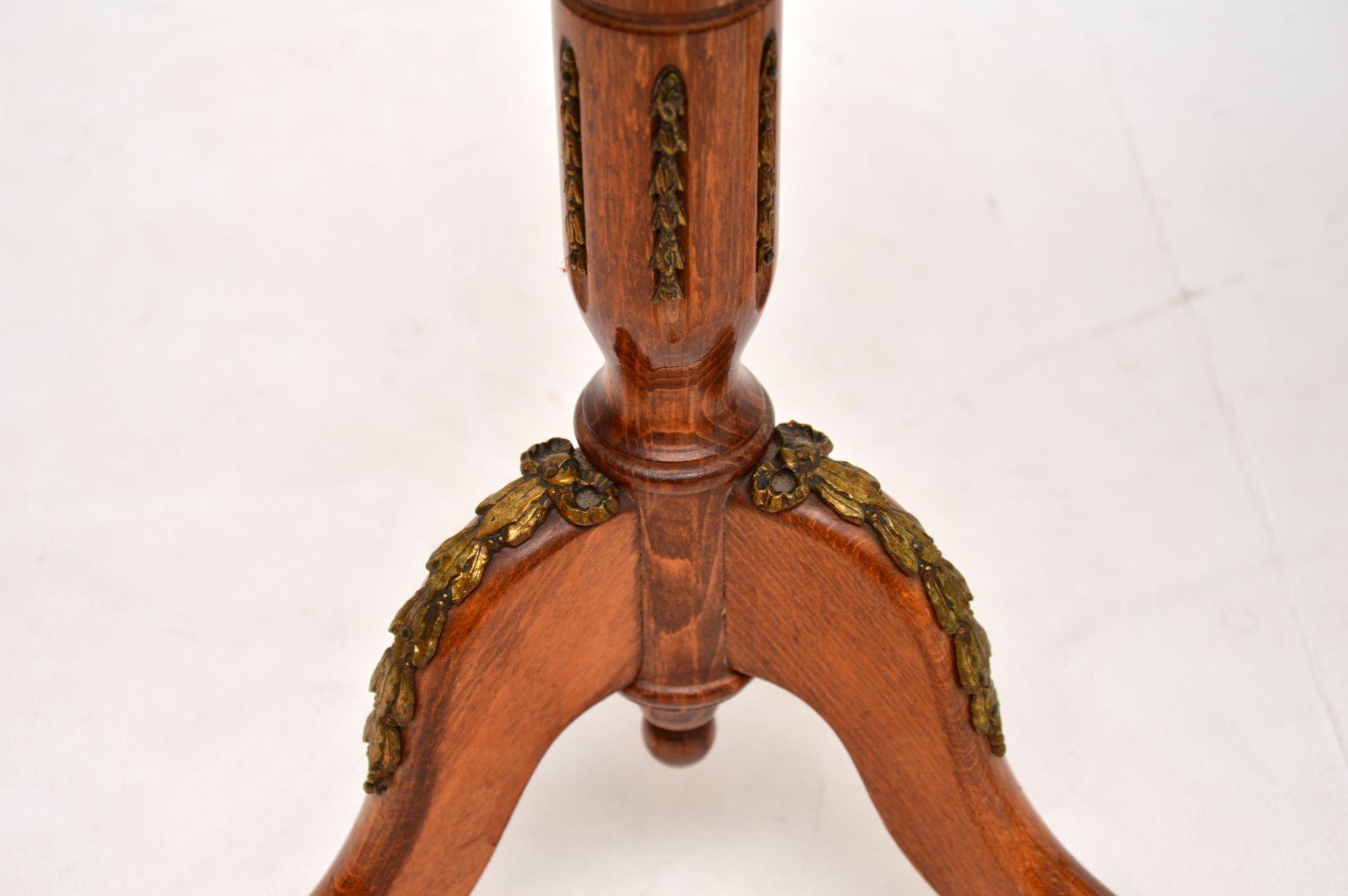 Pair of Antique French Marble Top Wine Tables 3