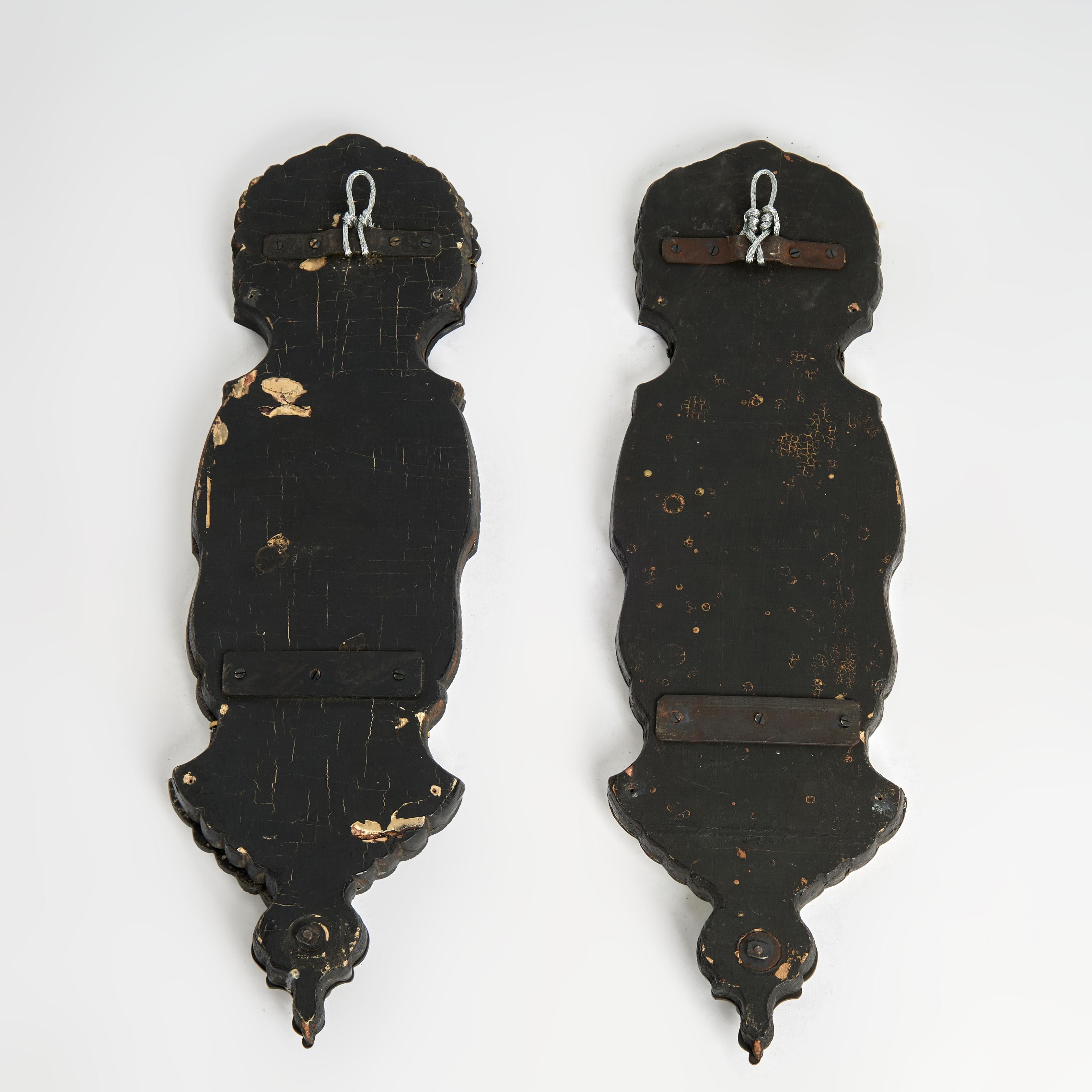 Pair of Antique French Mirrored Wall Sconces For Sale 5