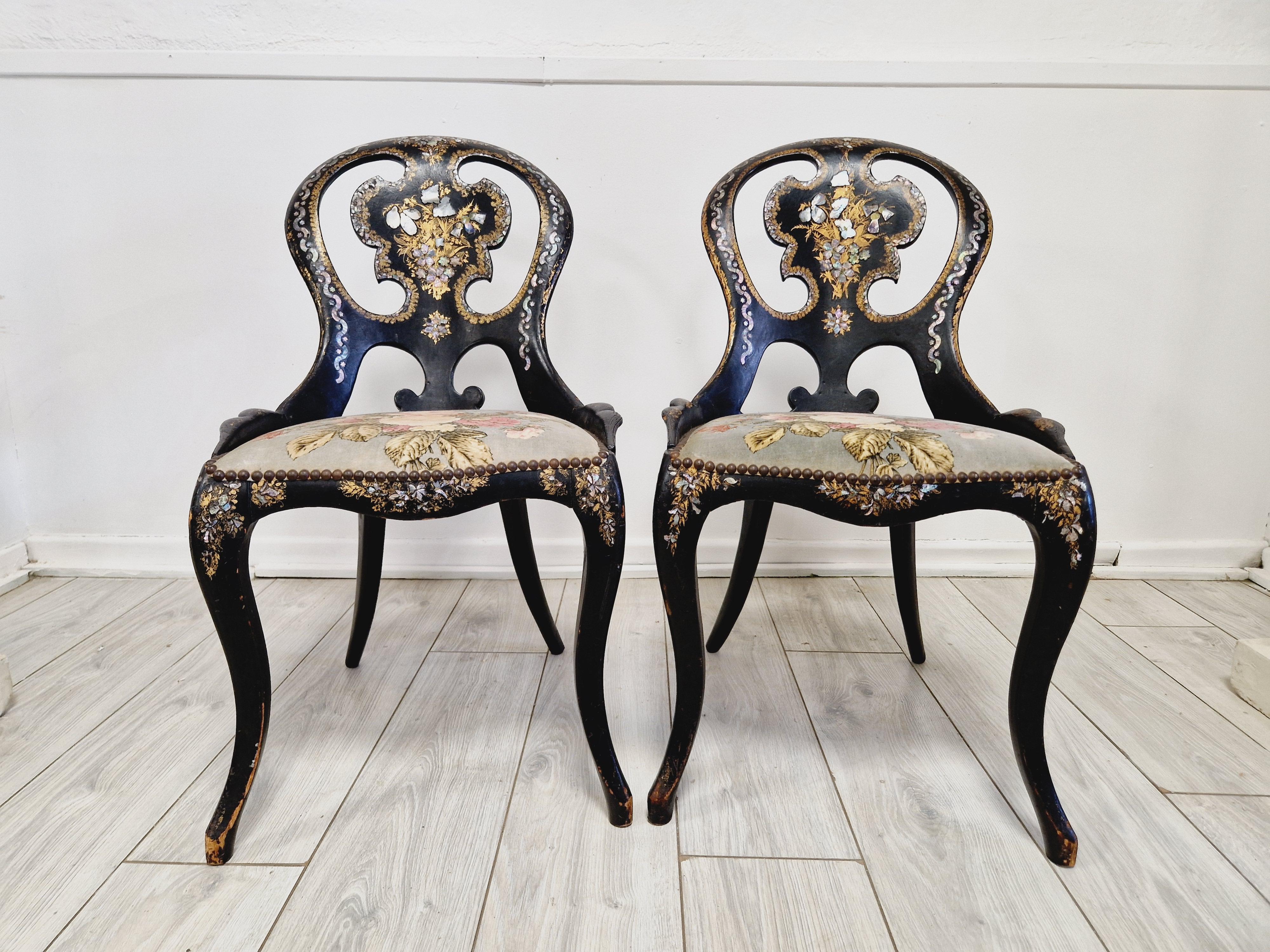 Coppia di poltrone napoleoniche francesi d'epoca in vendita 6