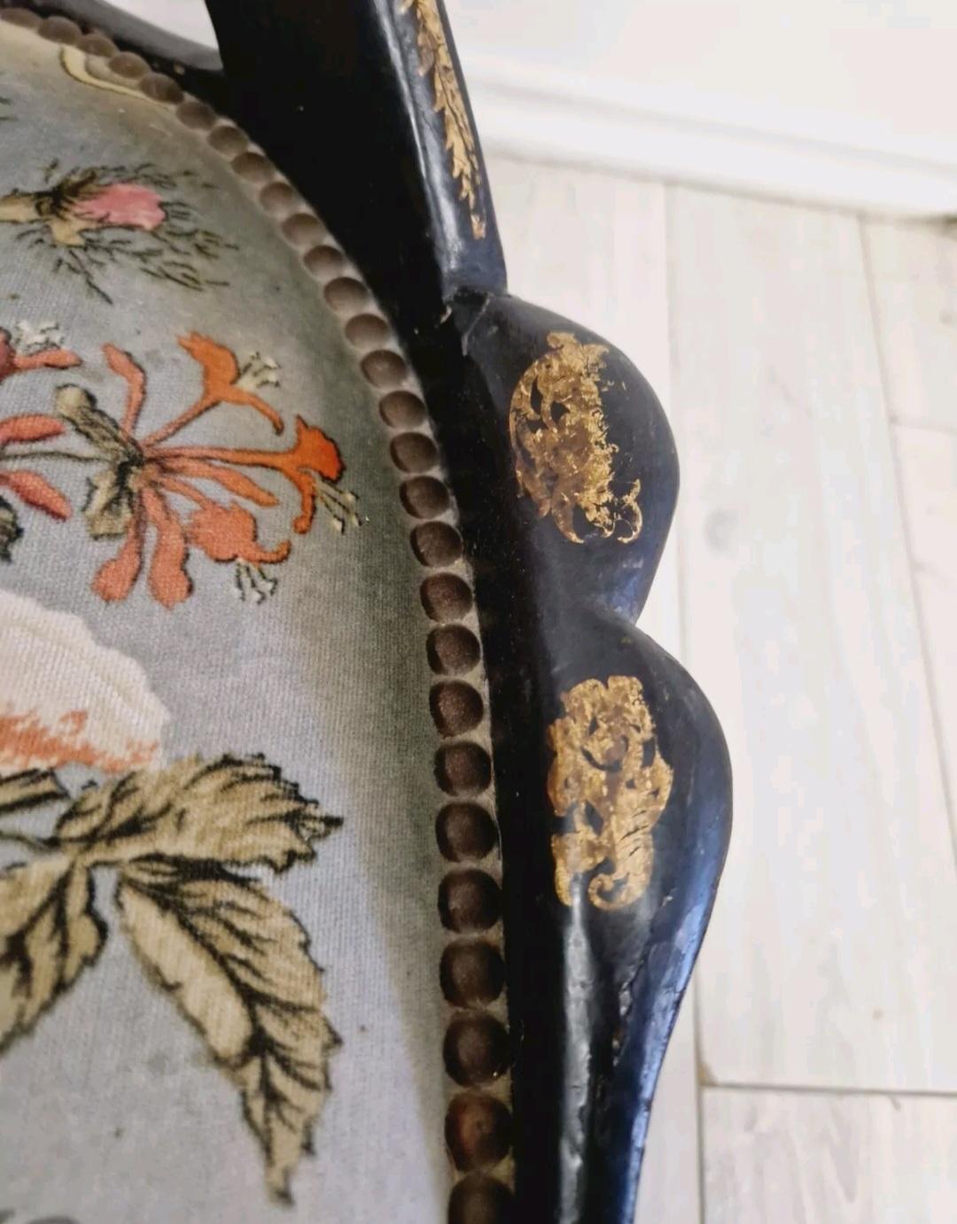Paire de chaises antiques françaises Napoléon III en vente 4