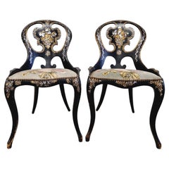 Pair of Antique French Napoleon III Chairs