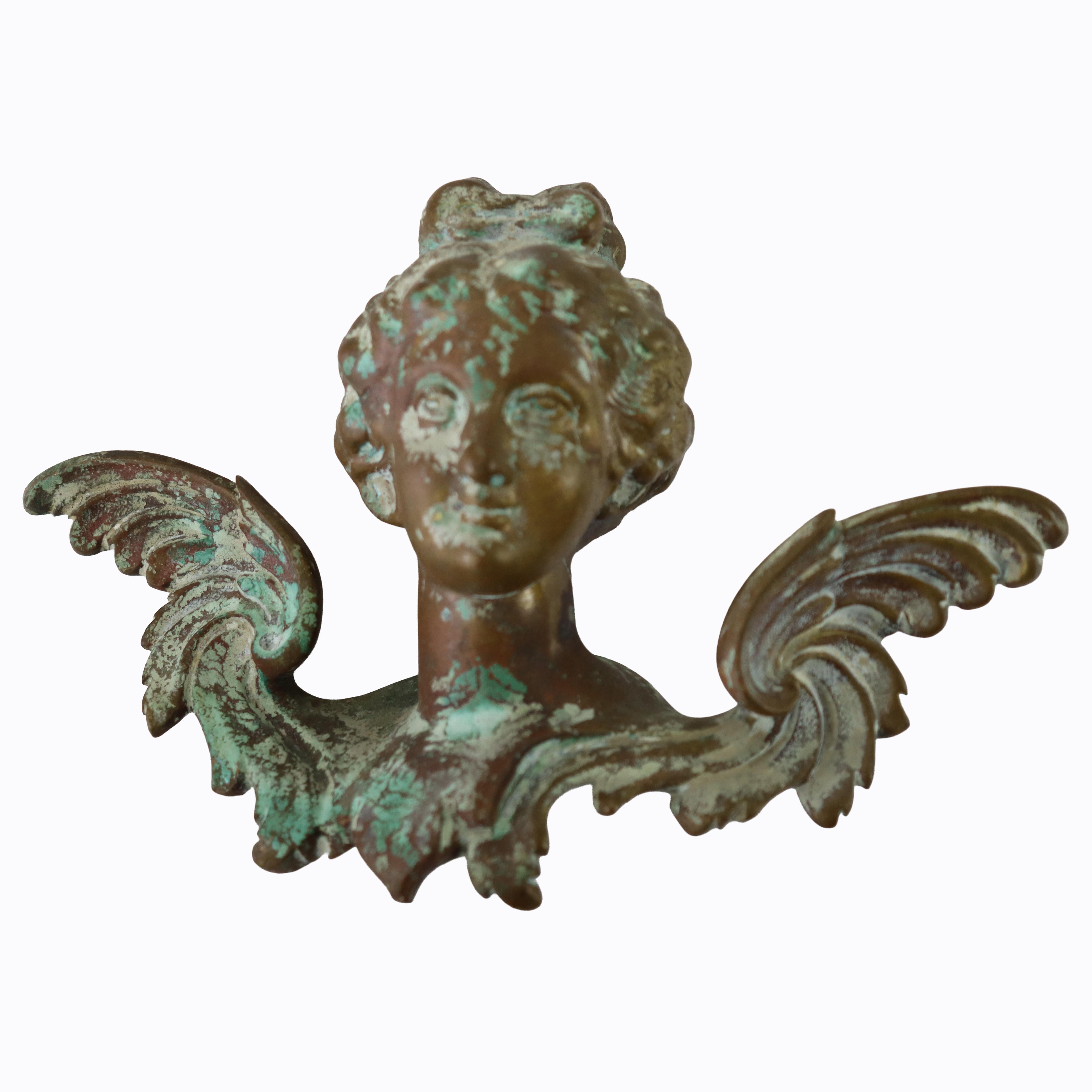 Paar Antique French Neoclassical Bronze Accoutrements c1890 im Zustand „Gut“ im Angebot in Big Flats, NY