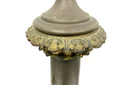 Pair Of Antique French Neoclassical Style Metal Table Lamps By Careall