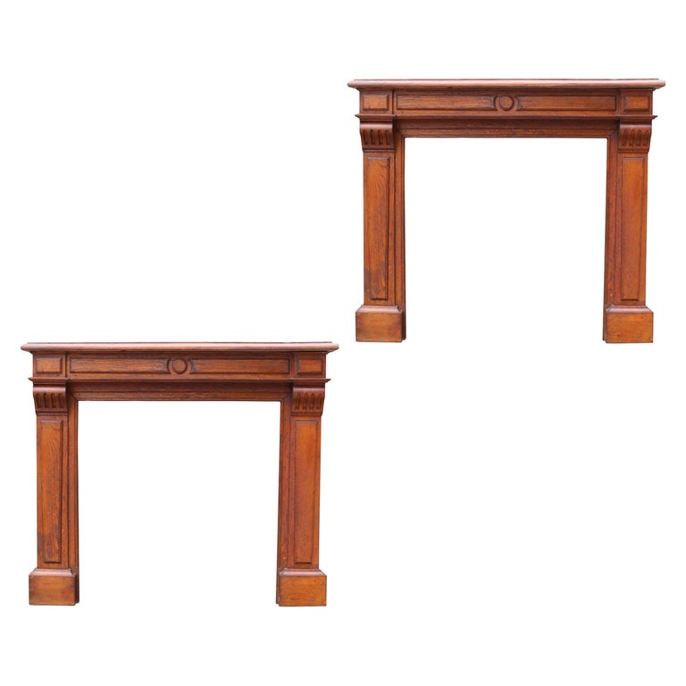Pair Of Antique French Oak Fire Surrounds For At 1stdibs Antique French Oak Fire Surrounds