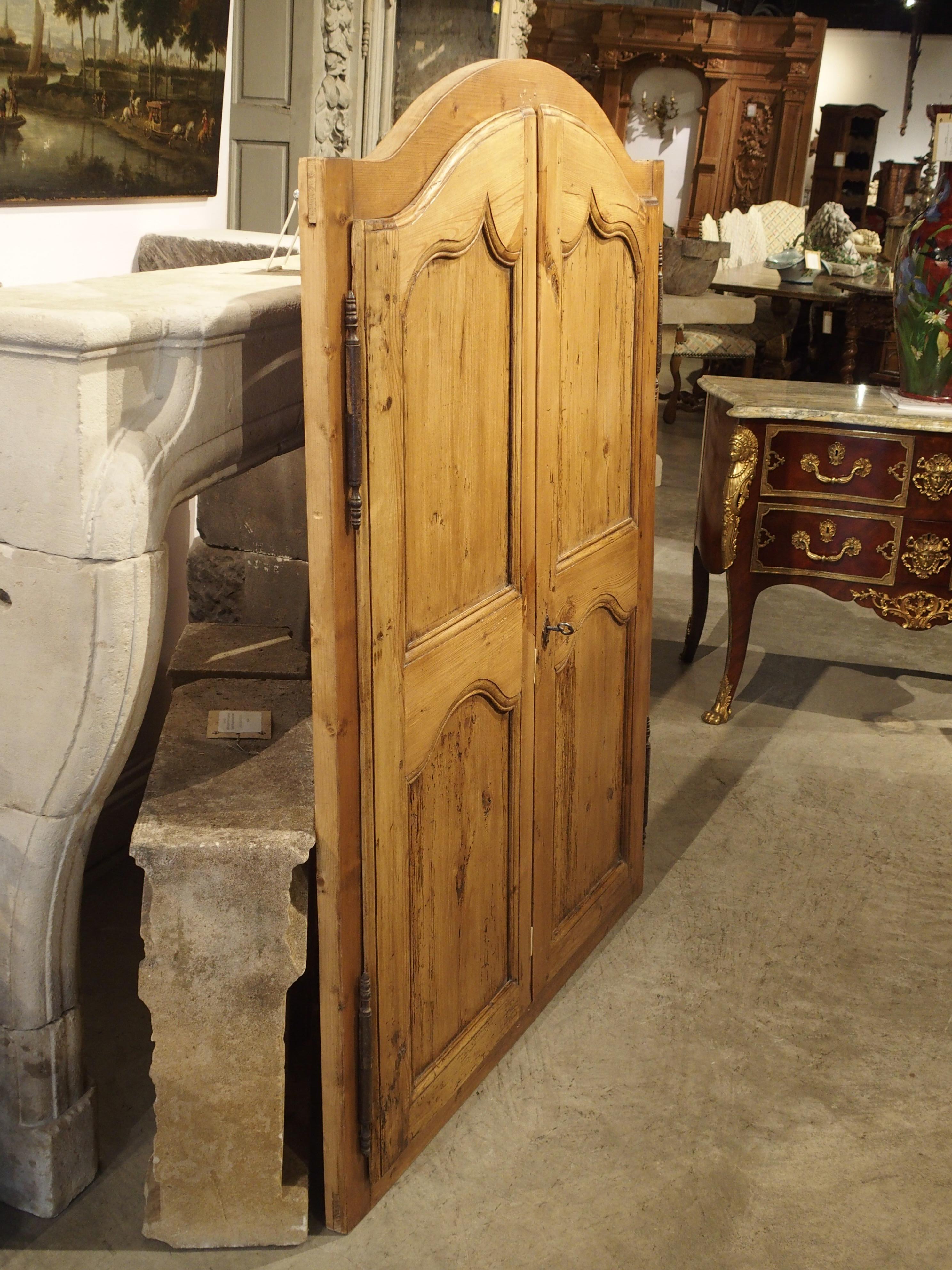 Pair of Antique French Pine Cabinet Doors, 19th Century 6