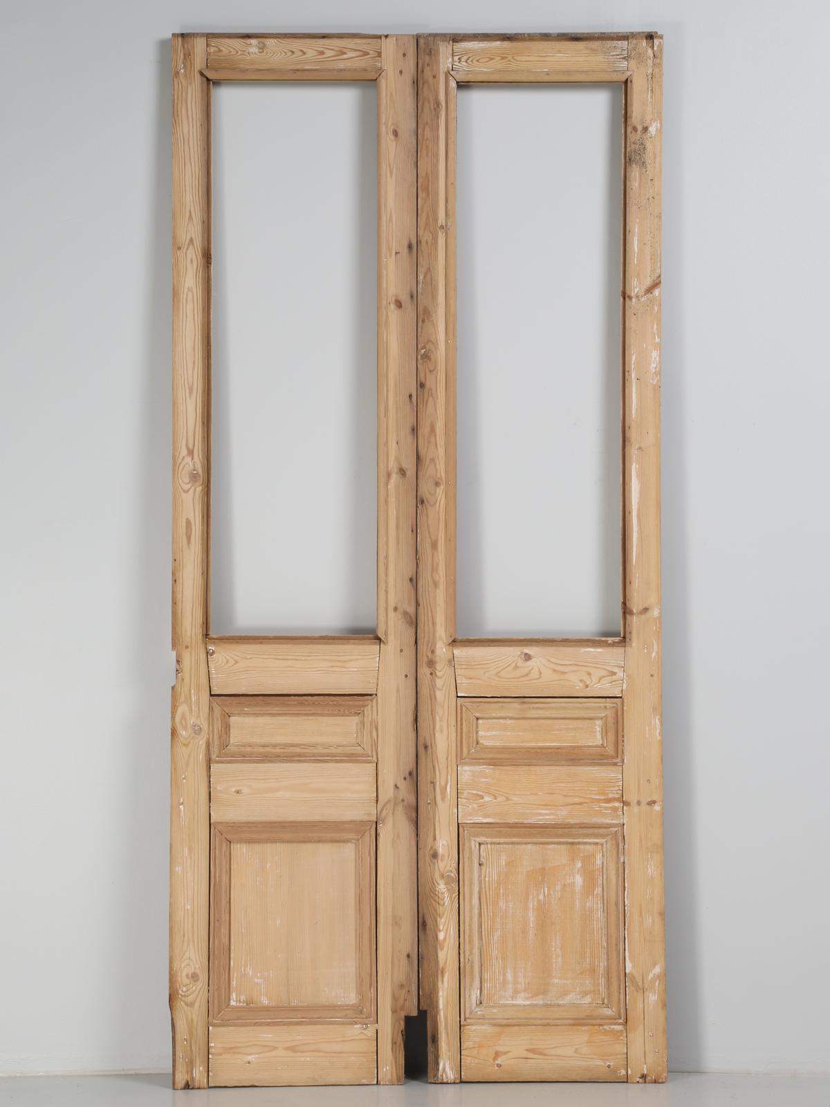 Pair of Antique French Pine Doors 4