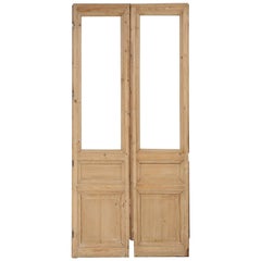 Pair of Antique French Pine Doors