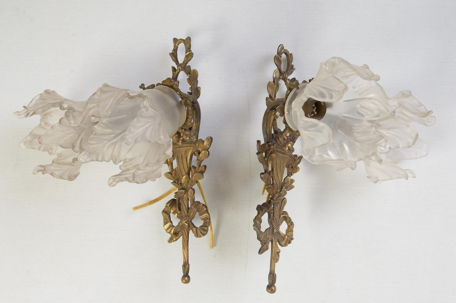 Pair of Antique French Sconces For Sale 1
