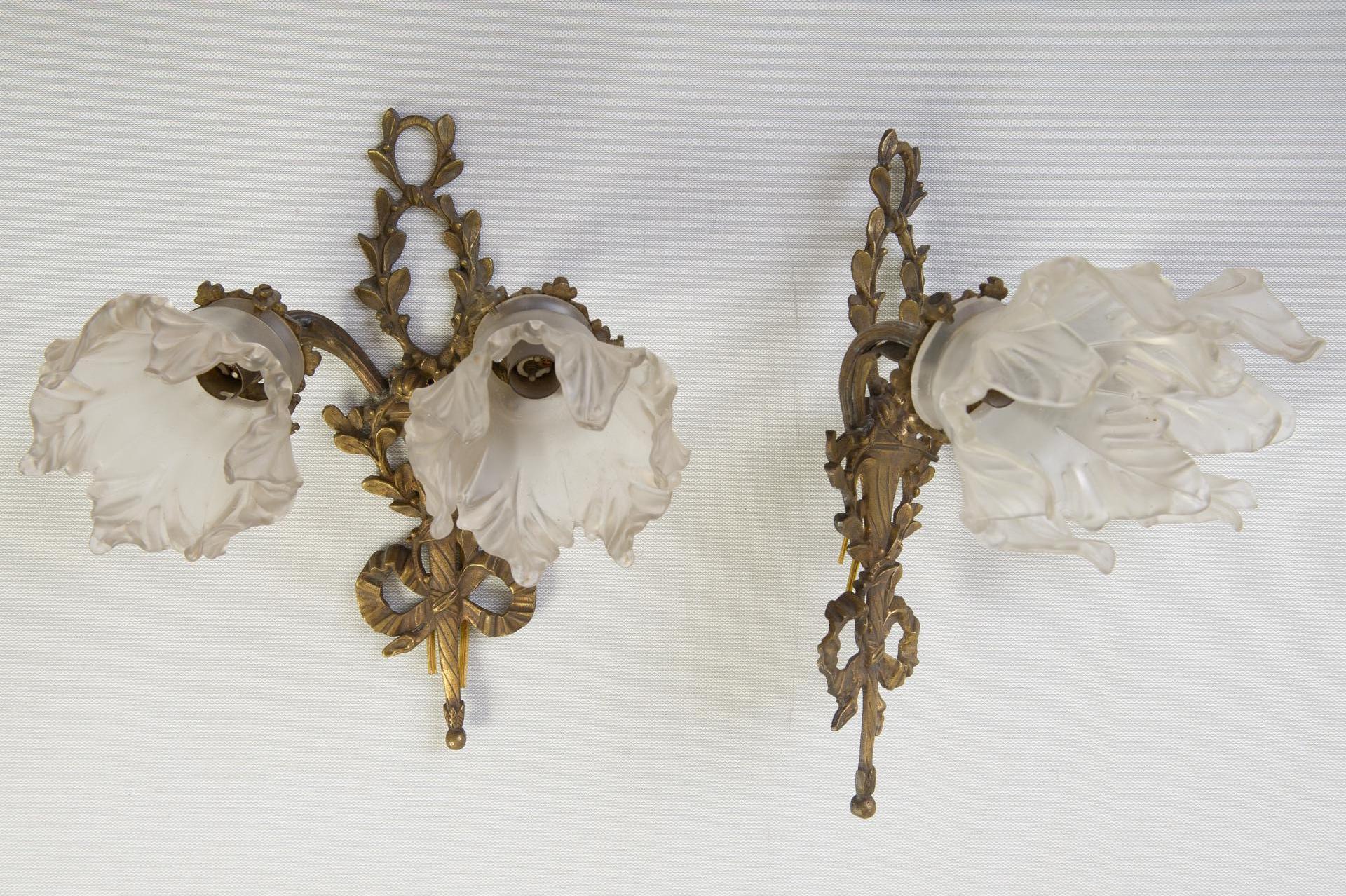 Pair of Antique French Sconces For Sale 2