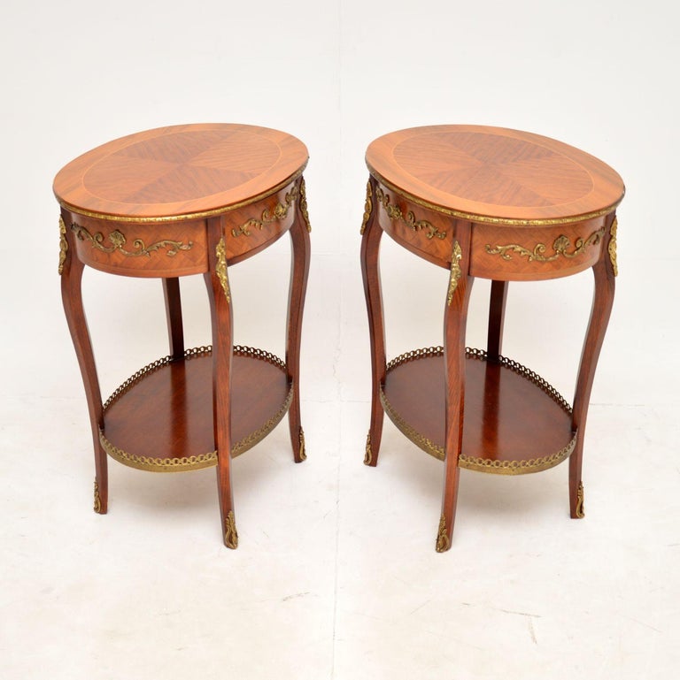 Pair of Antique French Side Tables For Sale at 1stDibs
