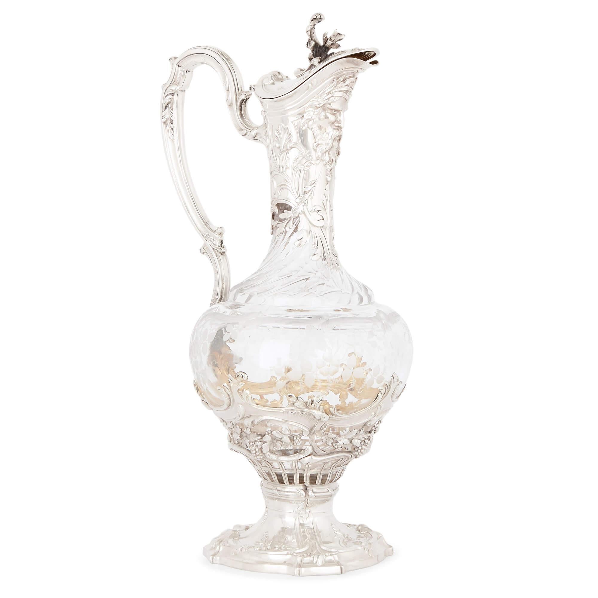 The House of Puiforcat has been one of the most esteemed names in silversmithing since the mid-19th century, when its founder Emile Puiforcat (1857-1927), the maker of this wonderful pair of decanters, established the company as a pre-eminent maker