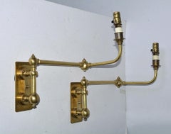 Pair of Antique French Swing Arm Wall Lamp