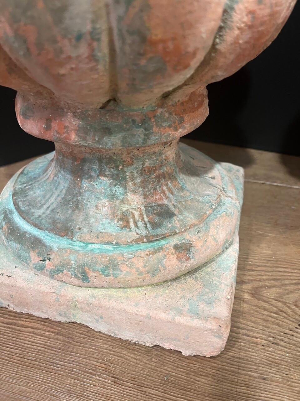 Pair of Antique French Terracotta Fruit Topiary 4