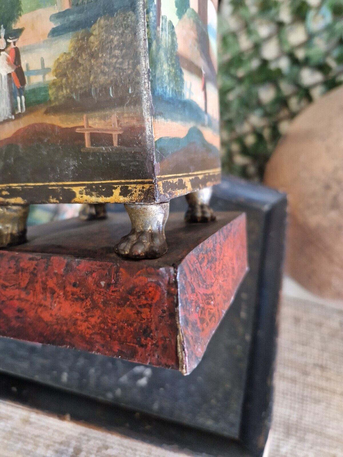 Pair of Antique French Tole Vases Cache Pots 19th Century 2
