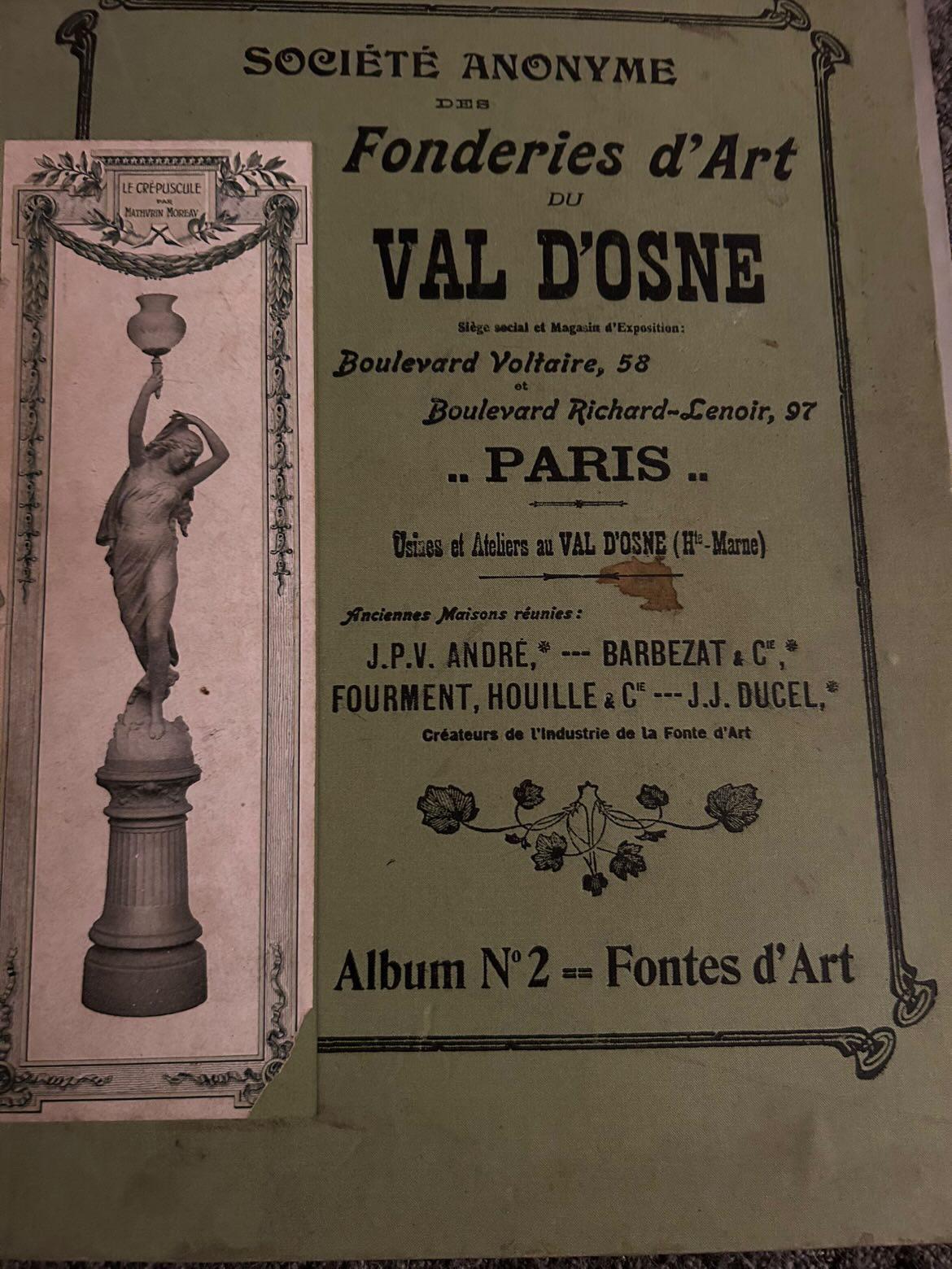 Paar Antique French Val D'Osne Foundry Gusseisenvasen #250, CIRCA 1850 im Angebot 12