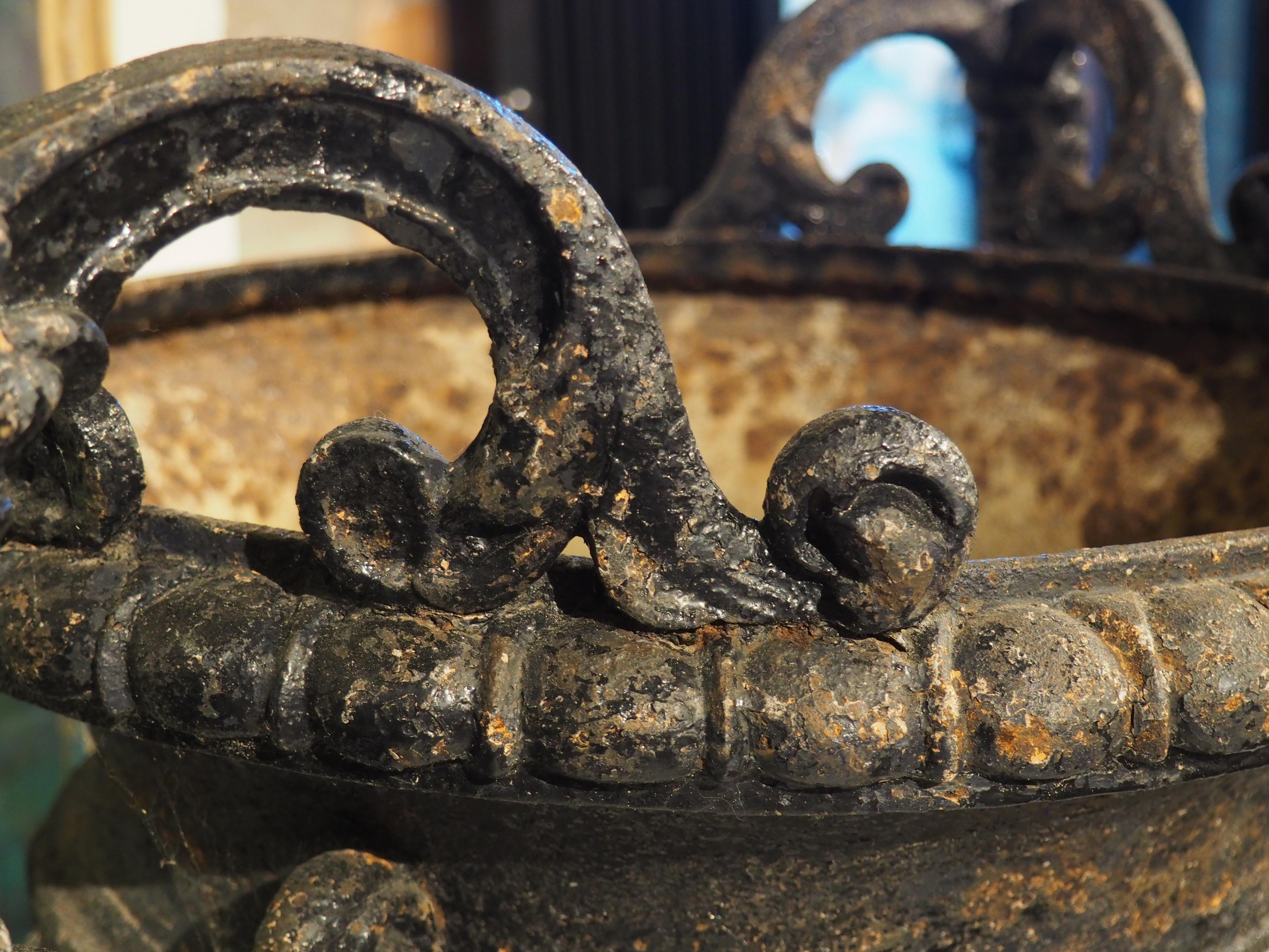 Paar Antique French Val D'Osne Foundry Gusseisenvasen #250, CIRCA 1850 im Angebot 2